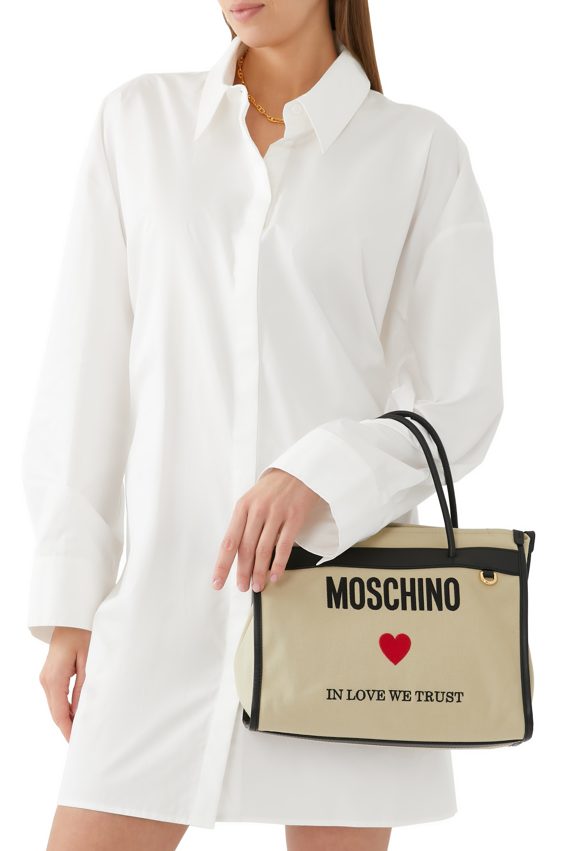 In Love We Trust Small Canvas Tote Bag