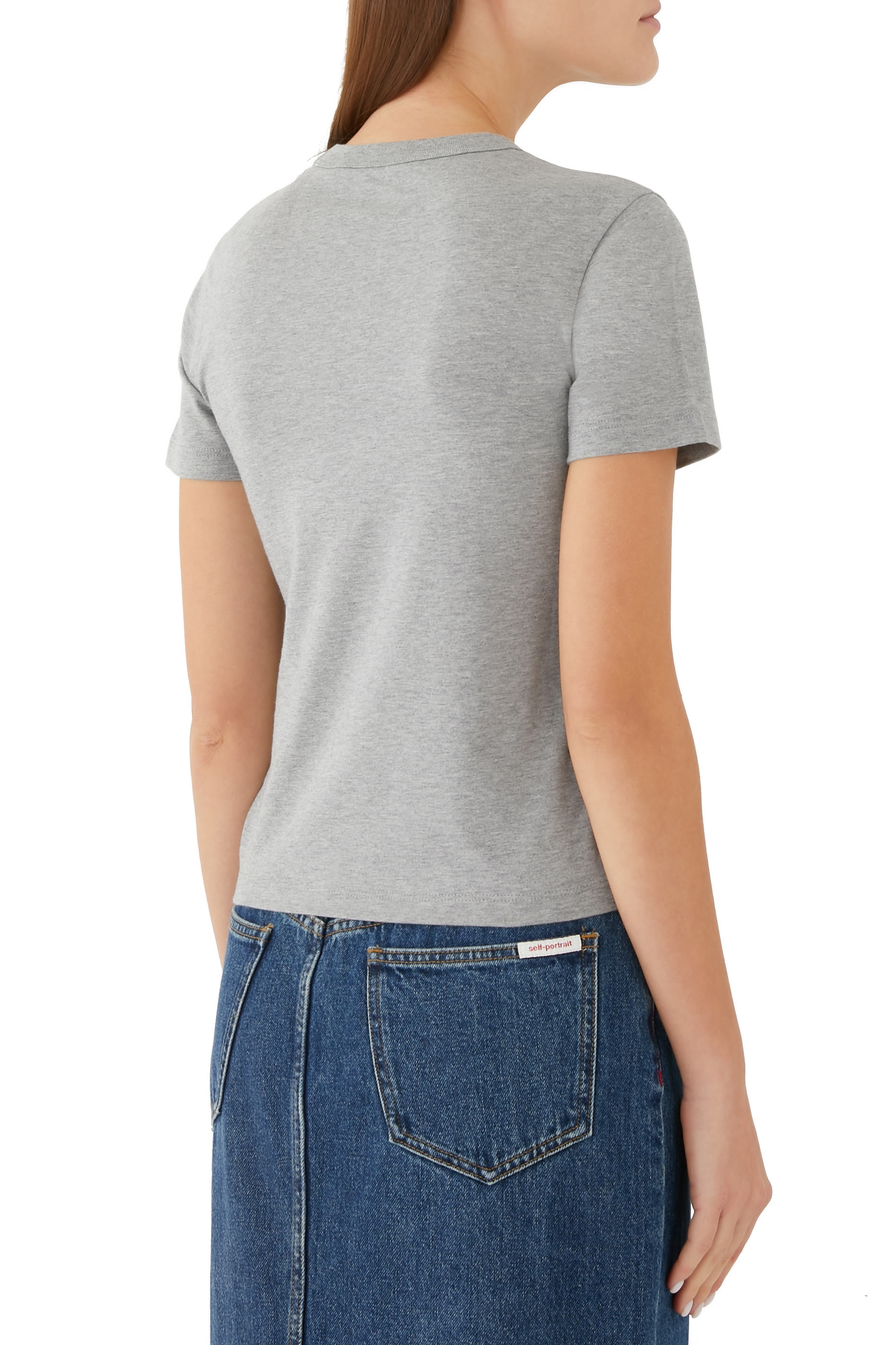 Crystal Logo Cotton T-Shirt