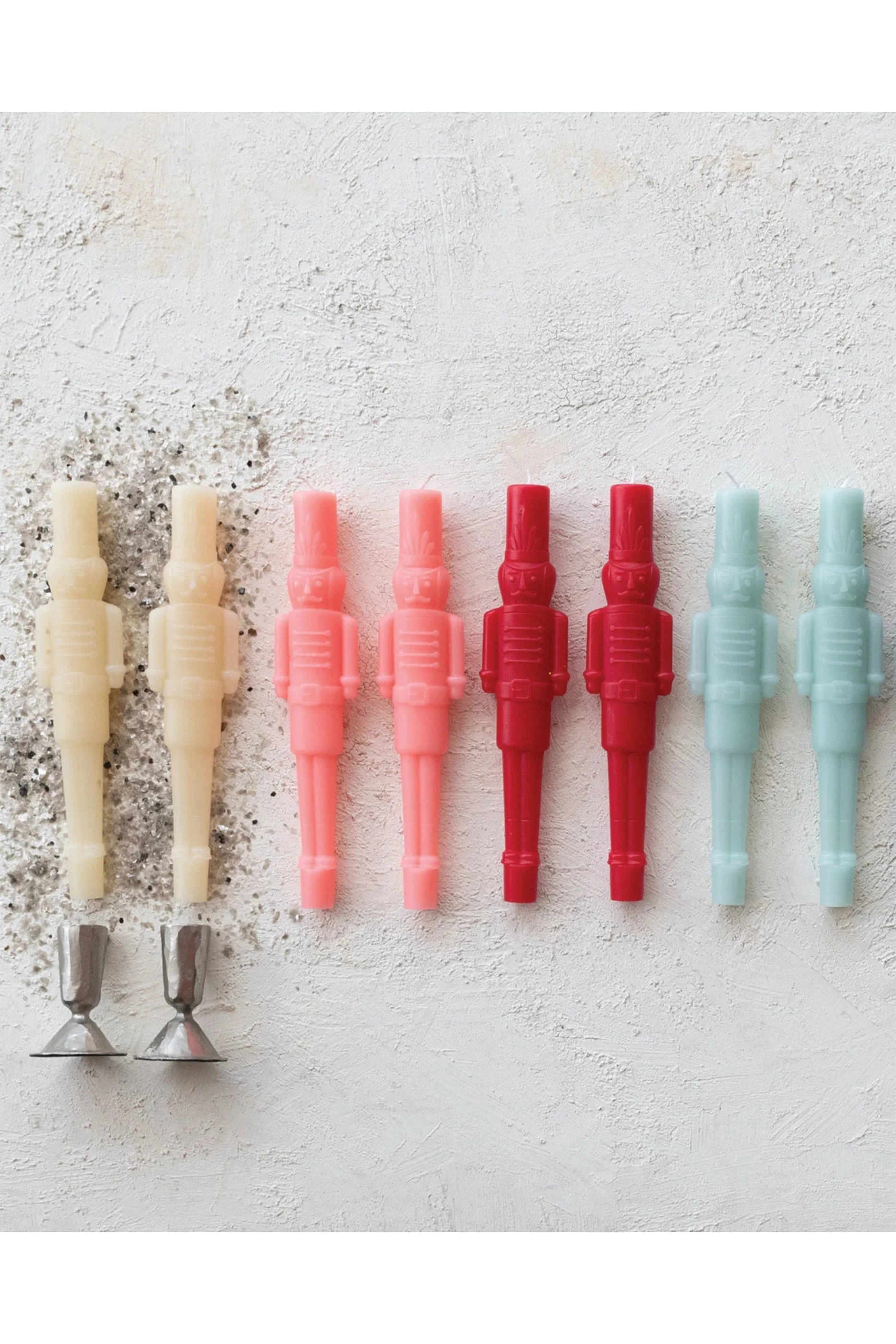 Nutcracker Shaped Candle Set