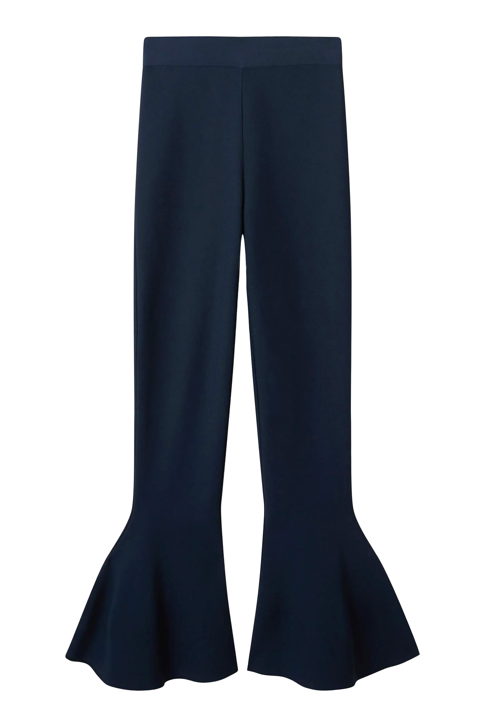 Compact Knit Peplum Trousers