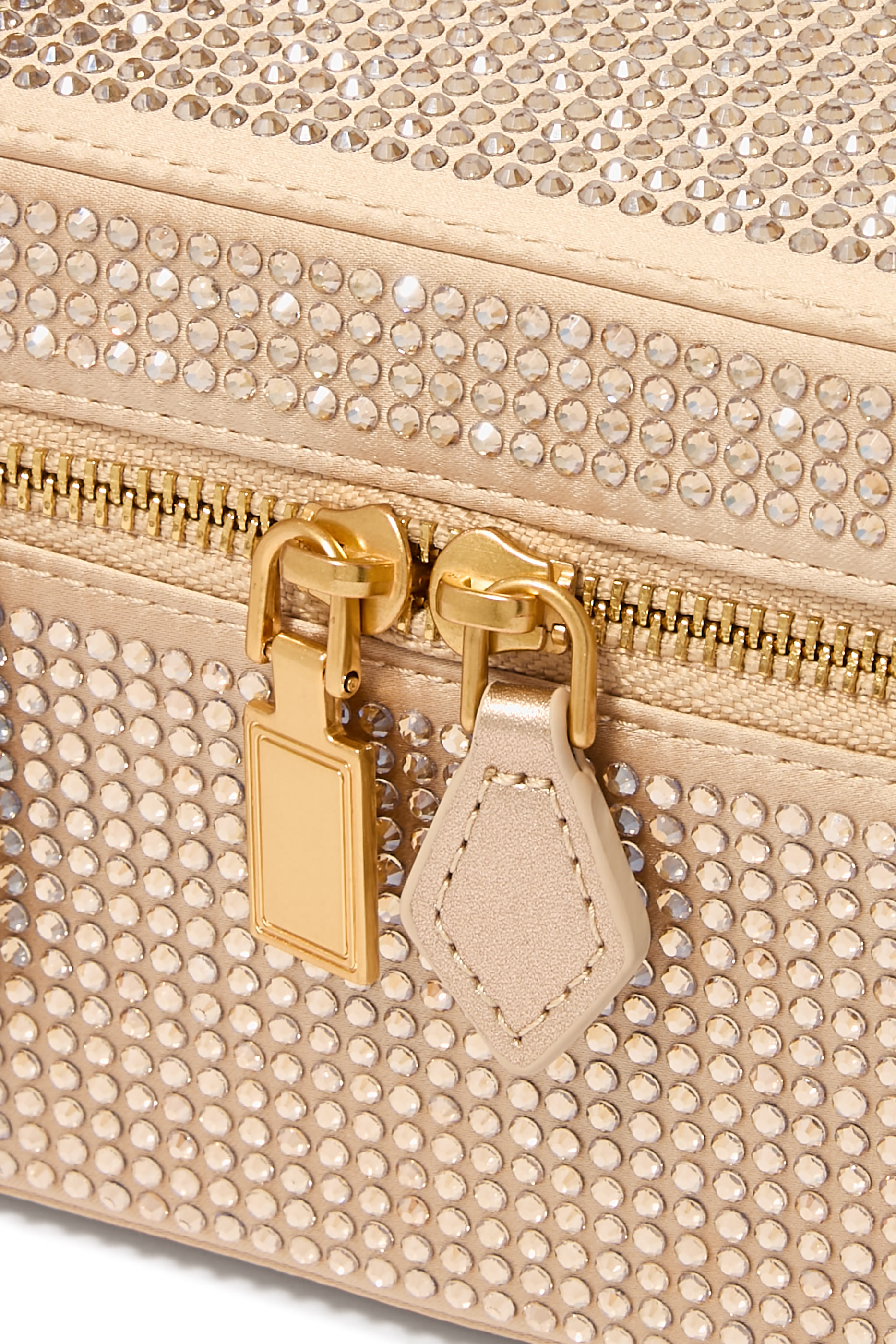 Cleo Artificial Crystal Box Shape Top-Handle Bag