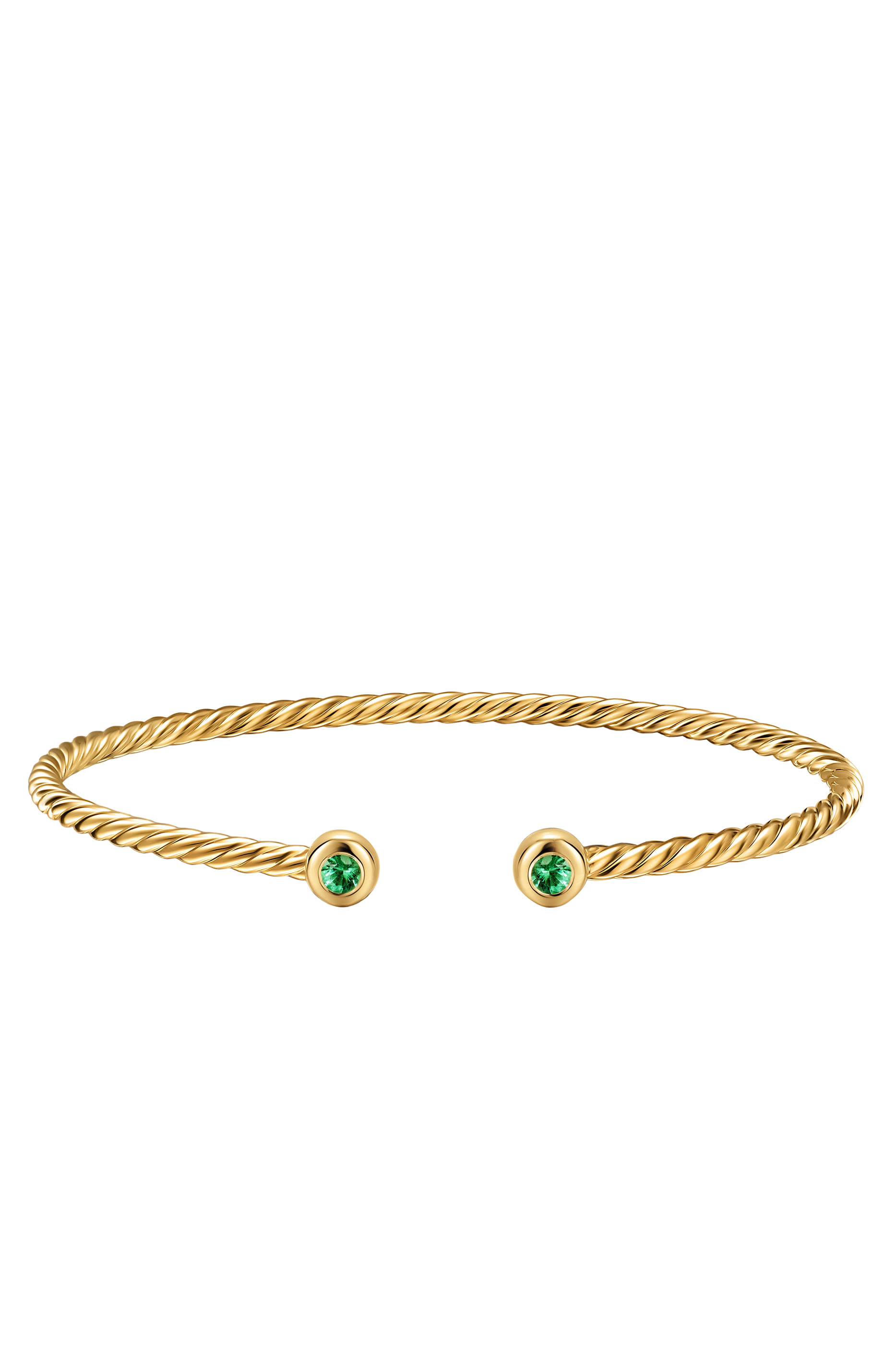  Micro Cablespira&reg; Flex Bracelet, 18K Yellow Gold