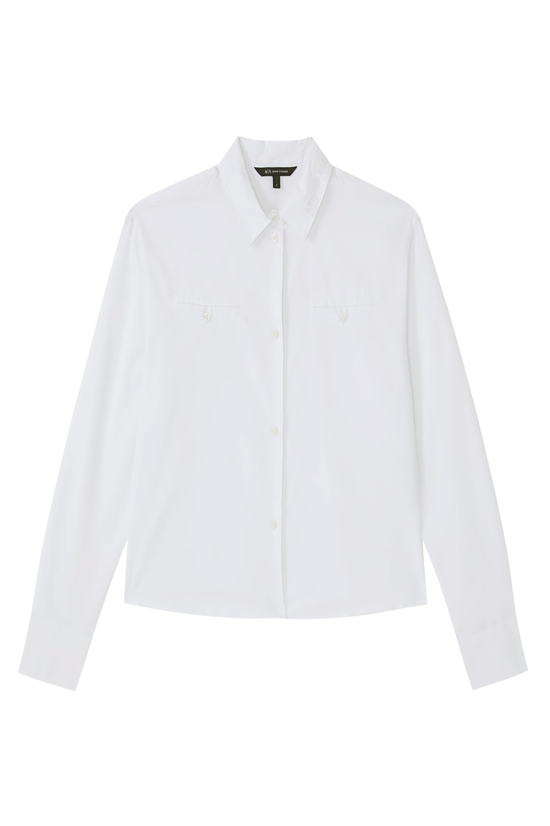 Cotton Blend Crop Shirt