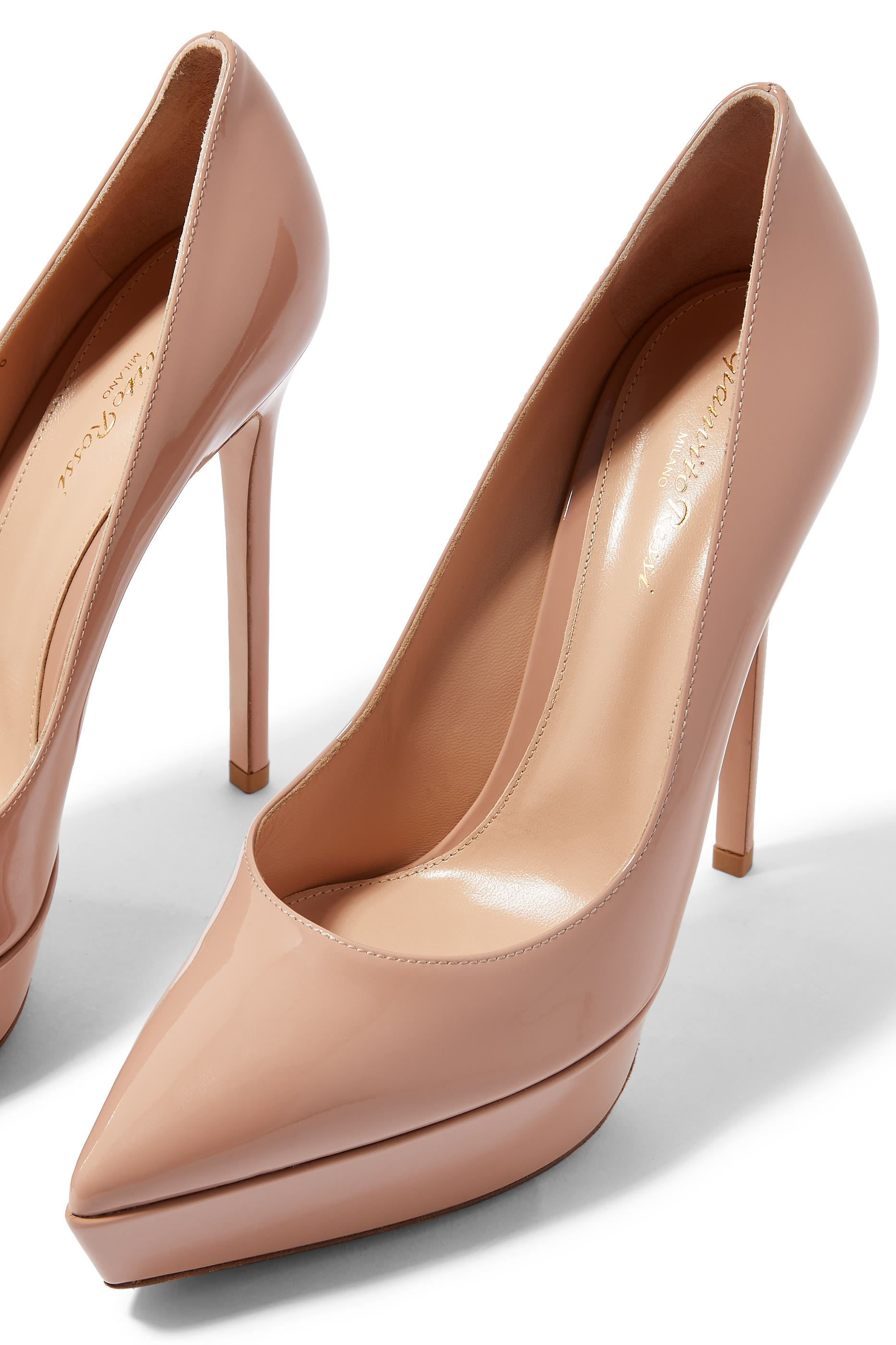 Dasha 105 Platform Leather Pumps