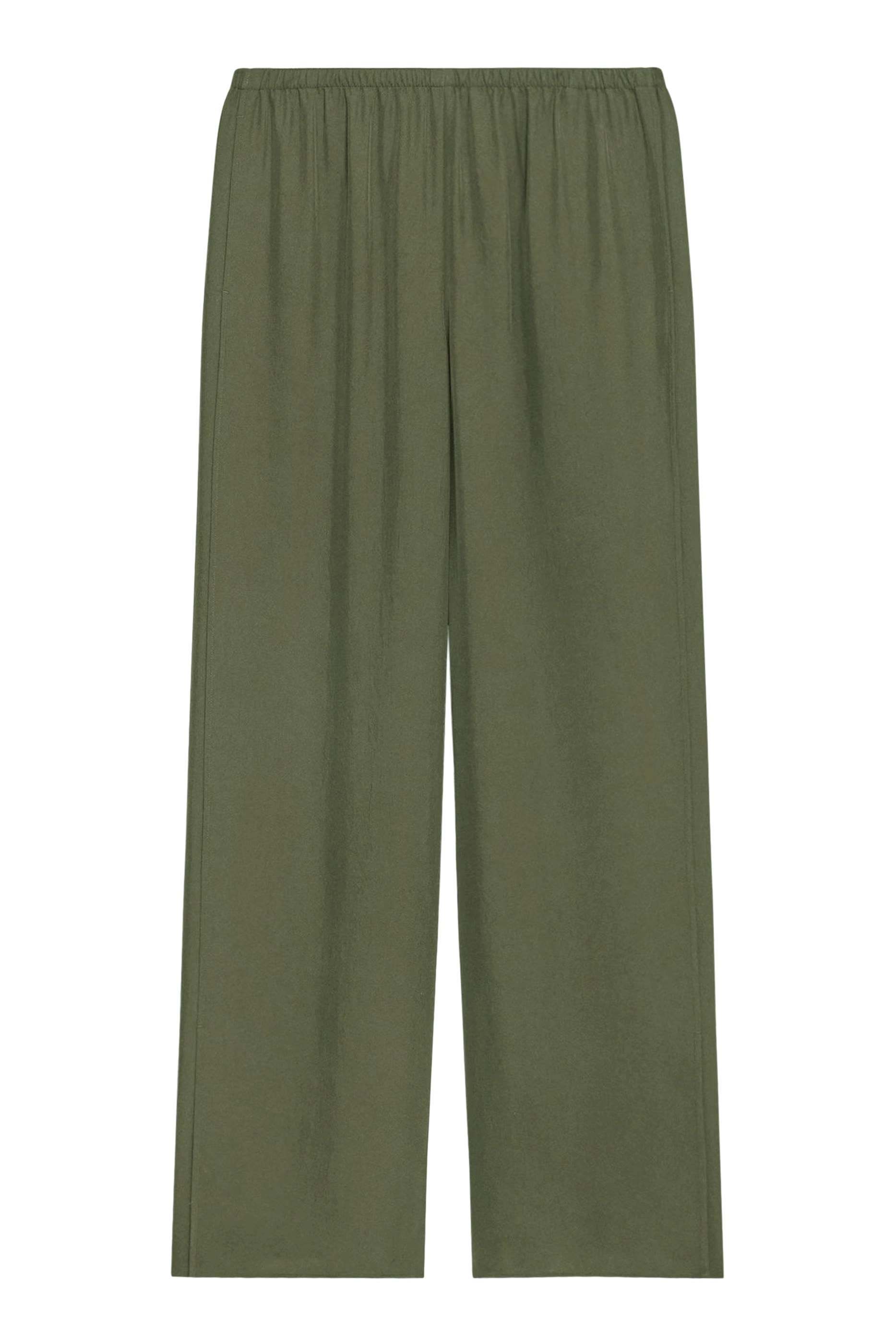 Vented Pull-On Pants in Washed Twill 