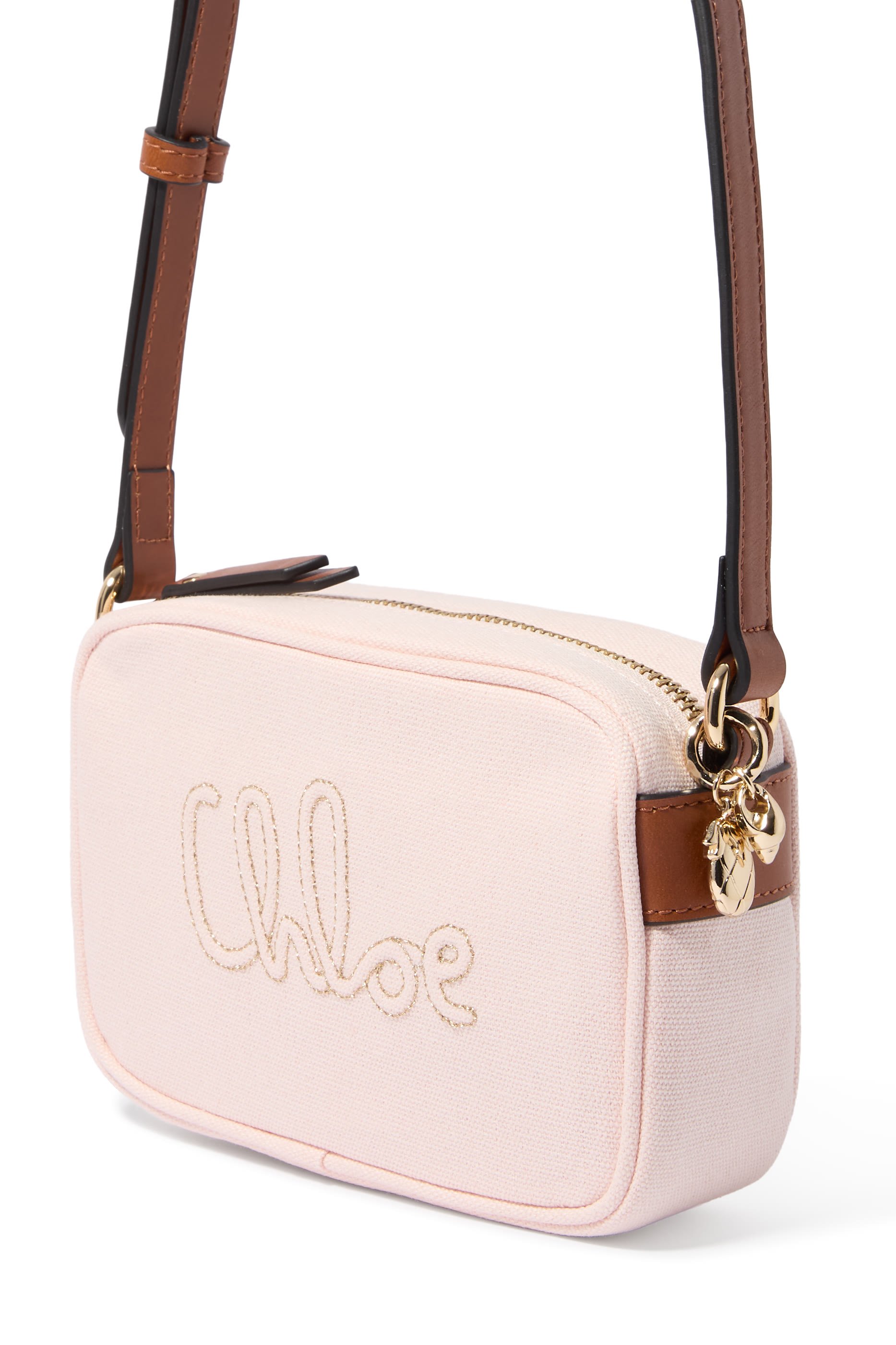 Kids Logo-Embroidered Shoulder Bag