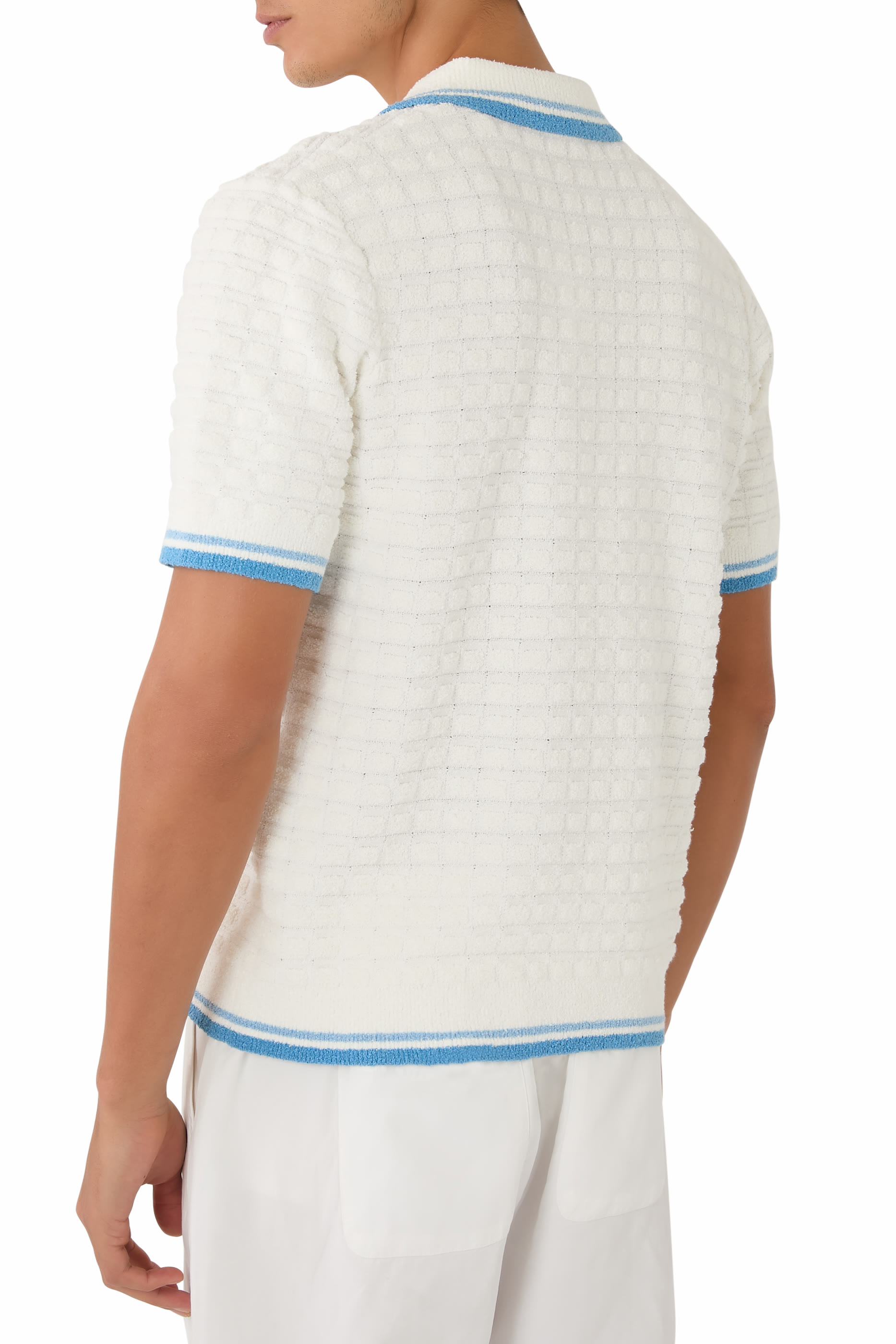 Cotton Bouclé Polo Shirt