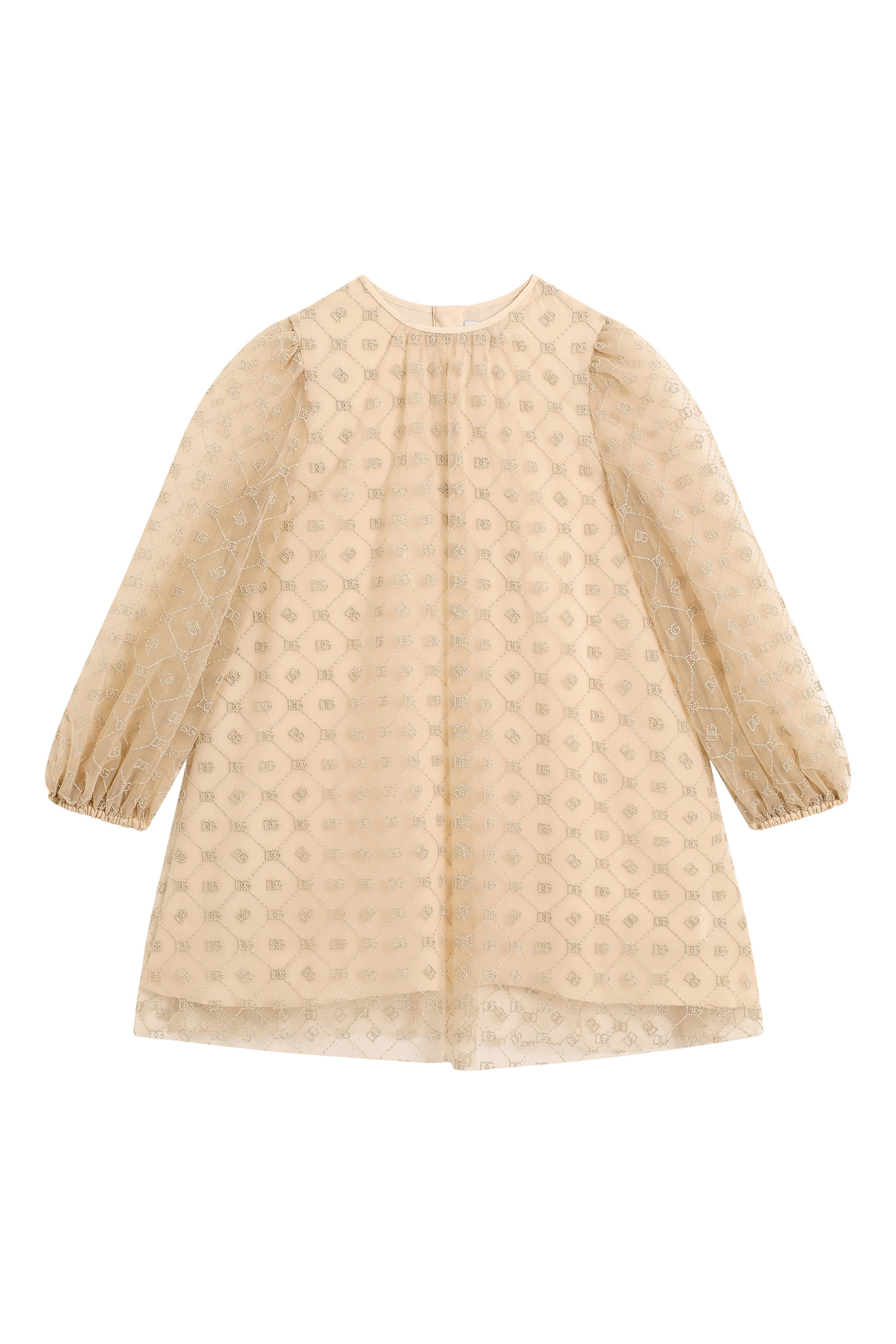 Kids Embroidered Tulle Dress