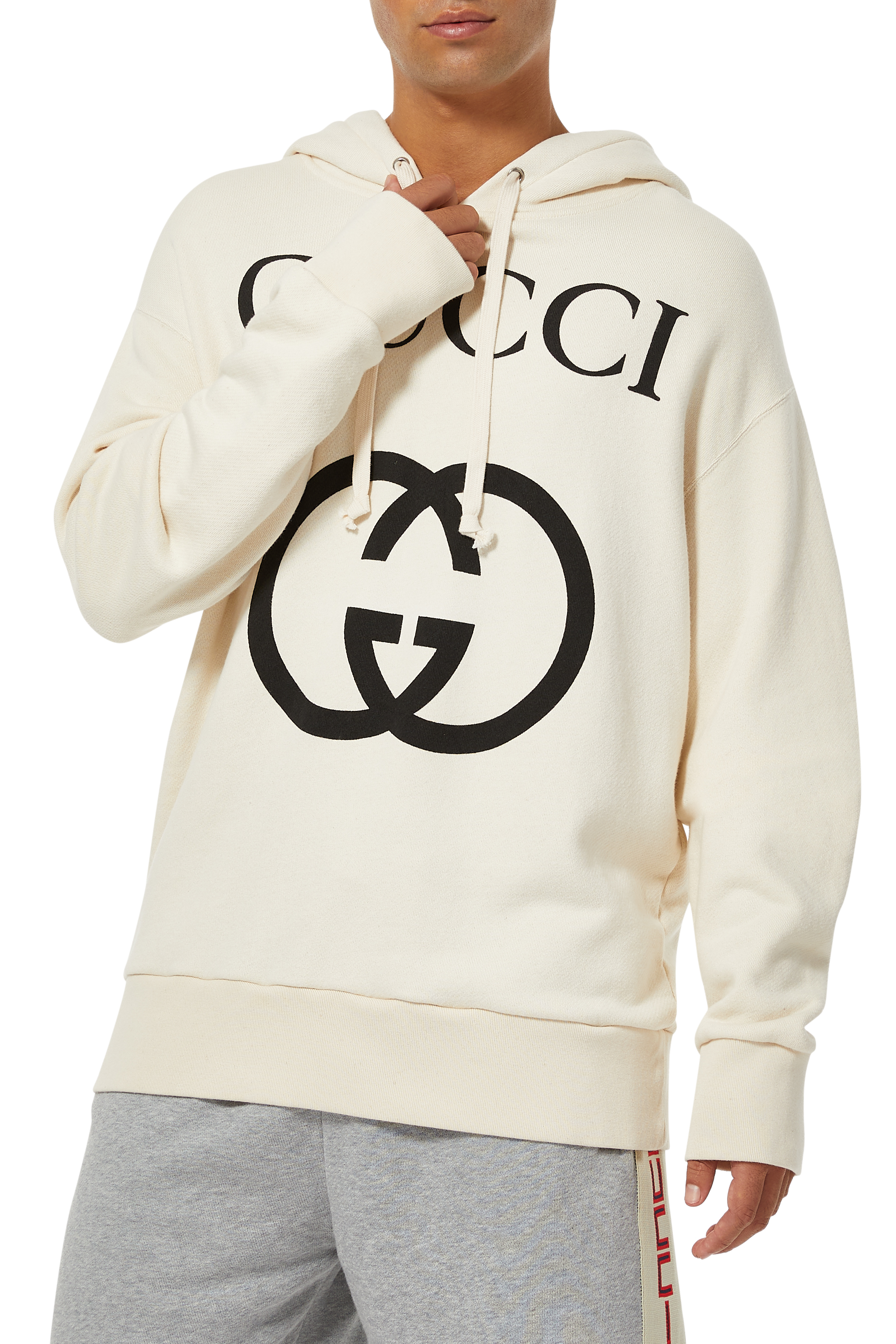 Hooded sweatshirt with Interlocking G