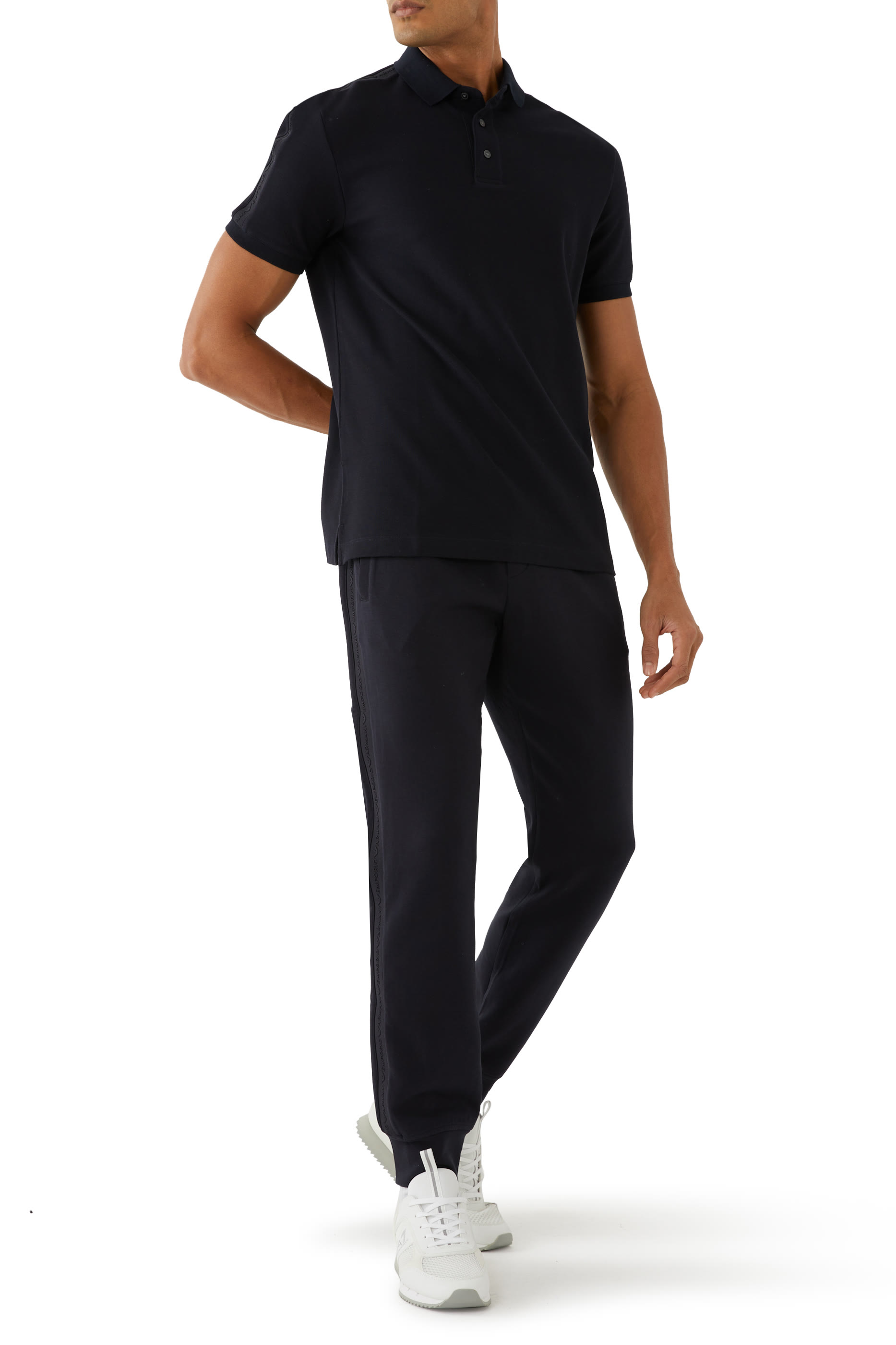 Embossed Logo Tape Polo Shirt