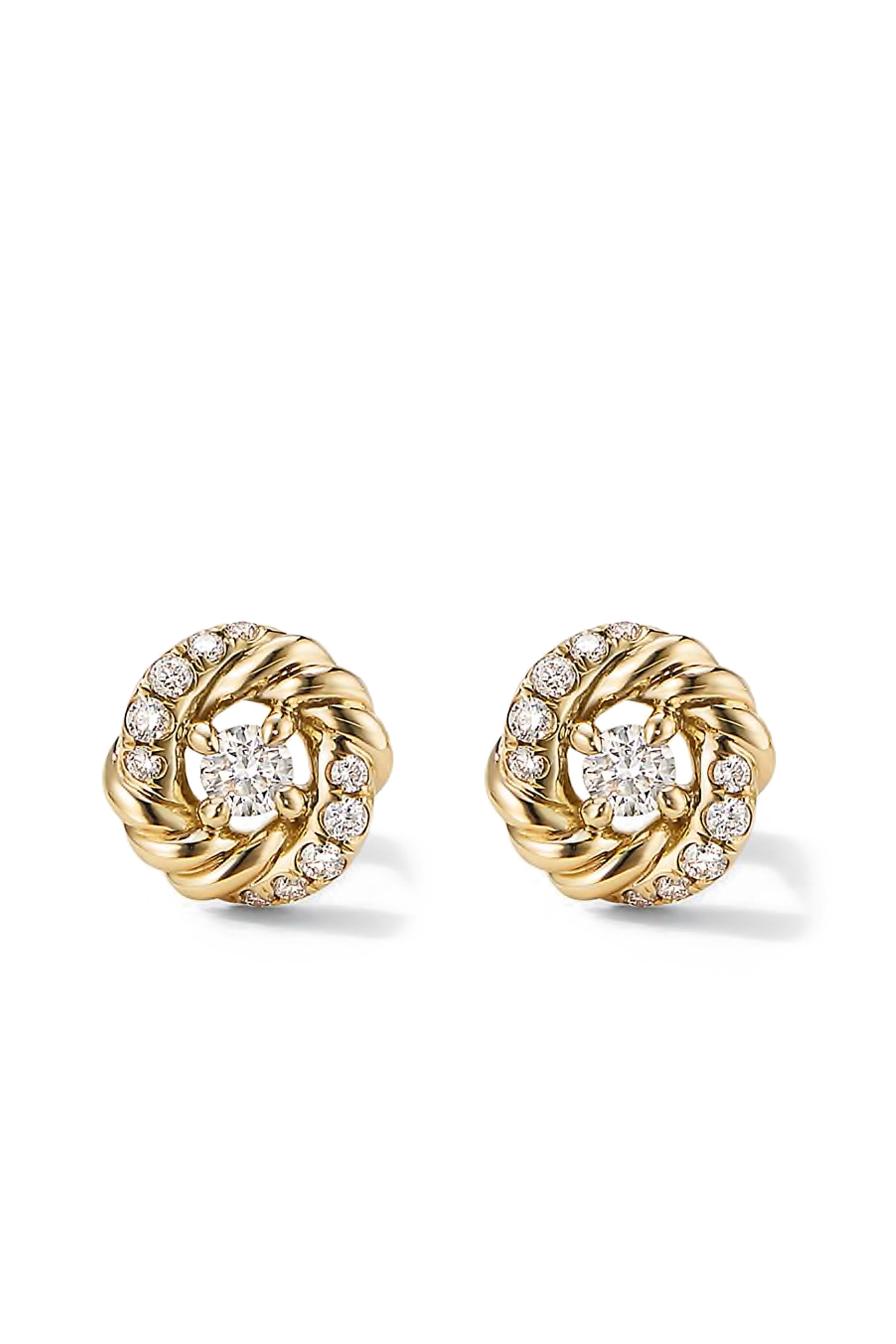 Infinity Earrings with Diamonds