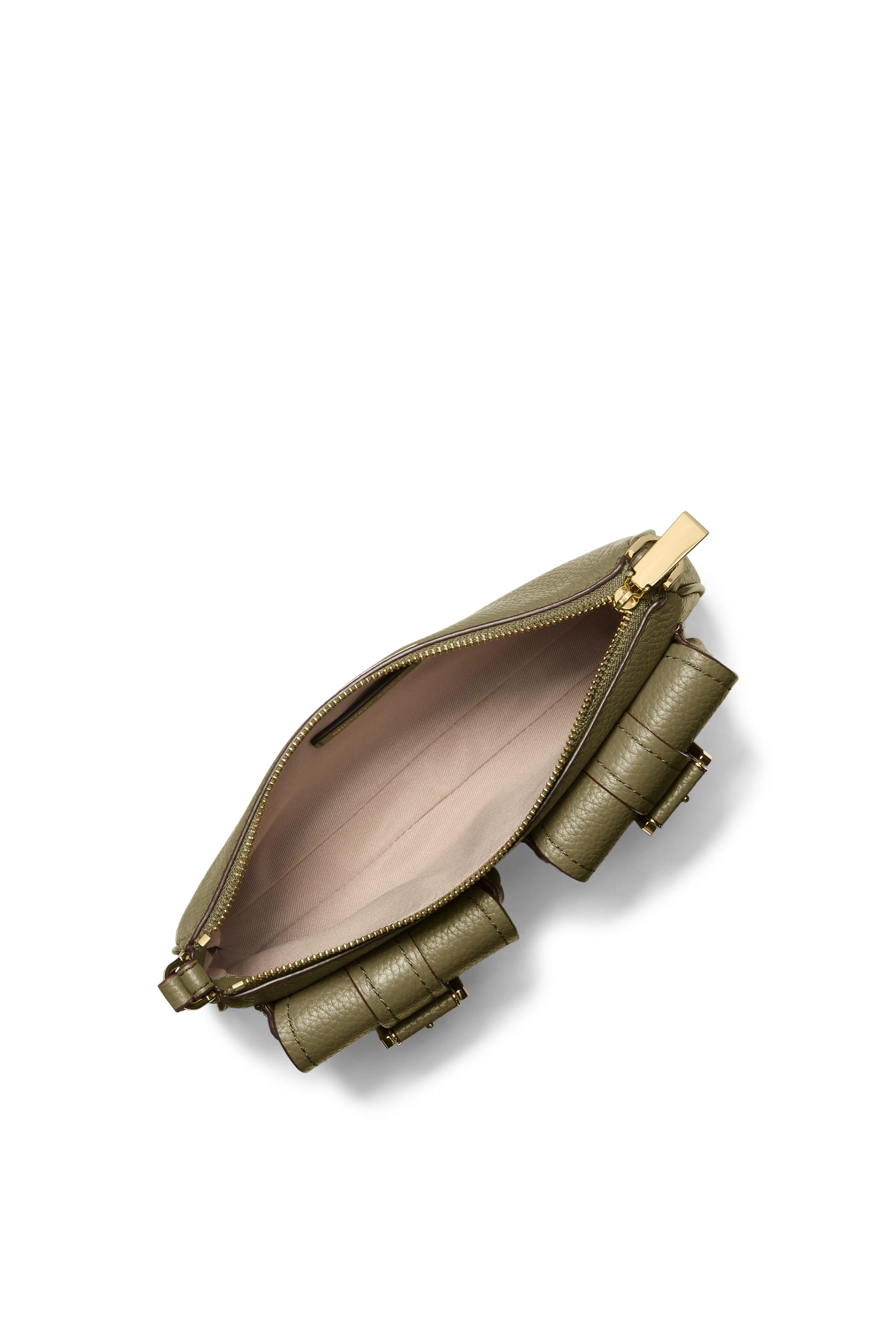 Zoe Small Pebbled Leather Pochette