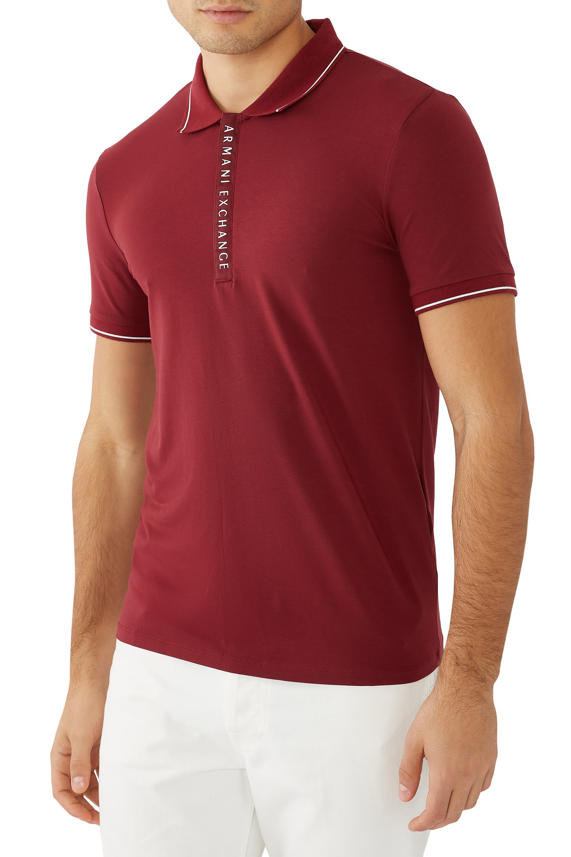 Contrasting Logo Polo Shirt