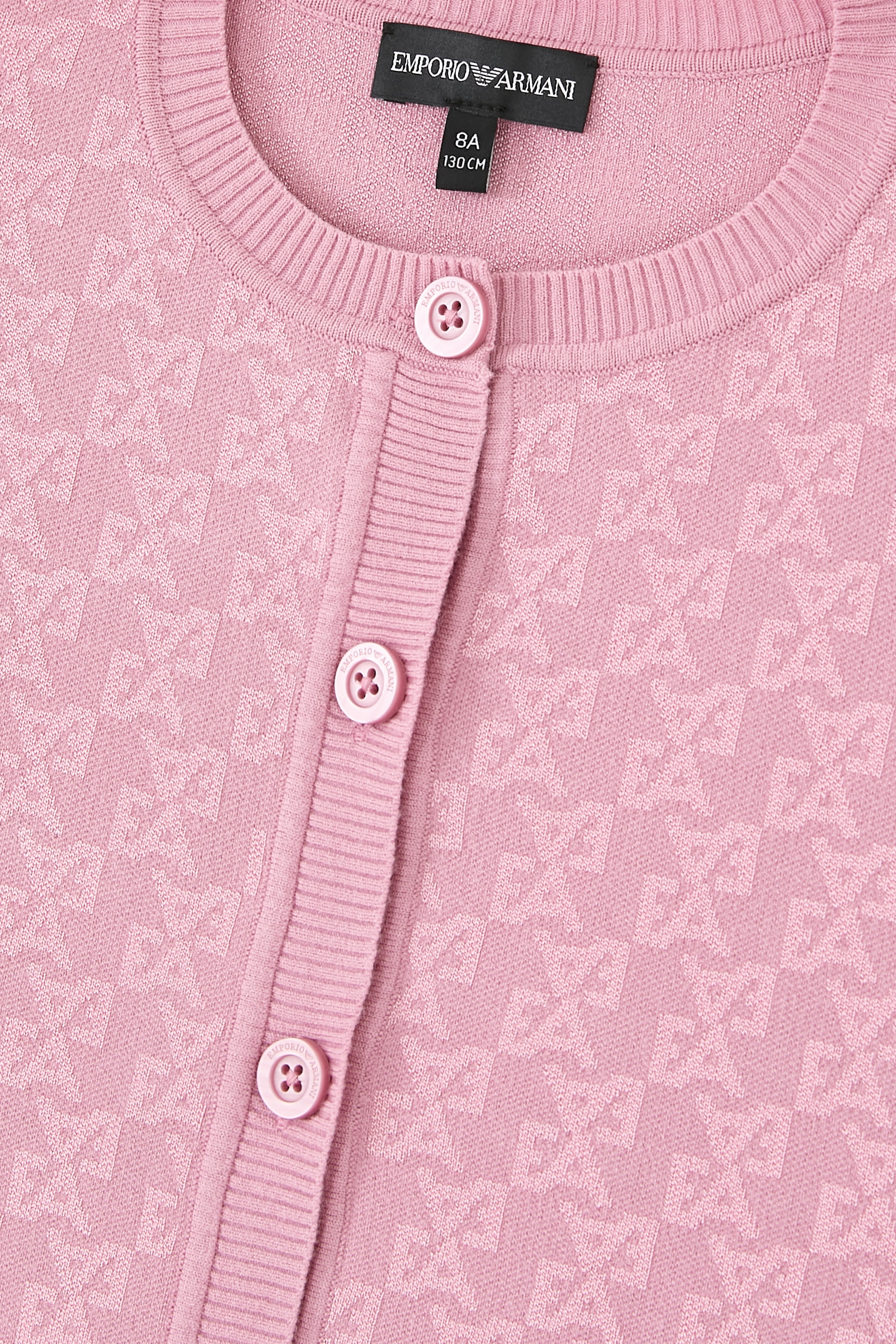 Kids  All-Over EA Logo Knitted Cardigan