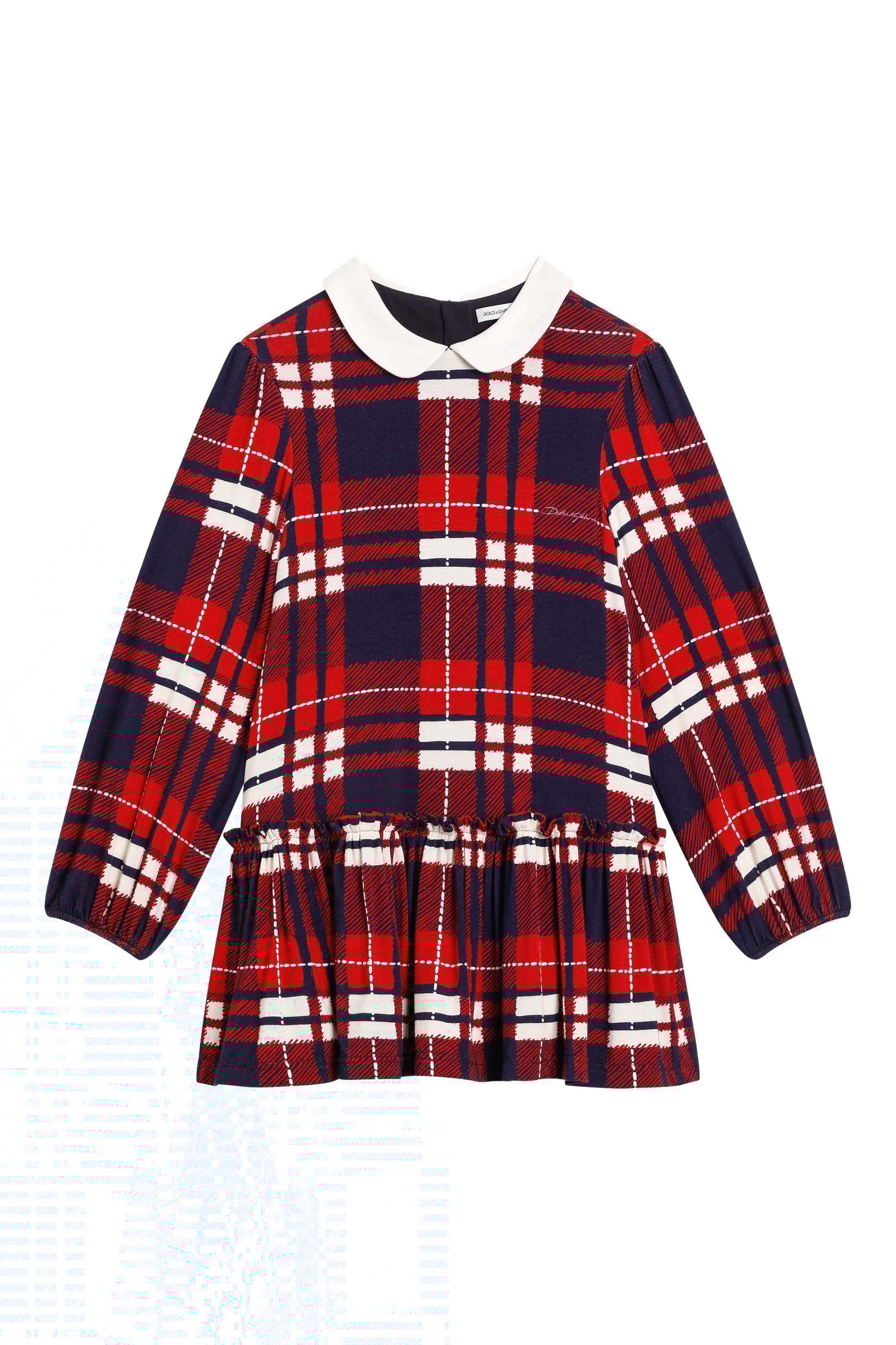 Kids Tartan Jersey Dress