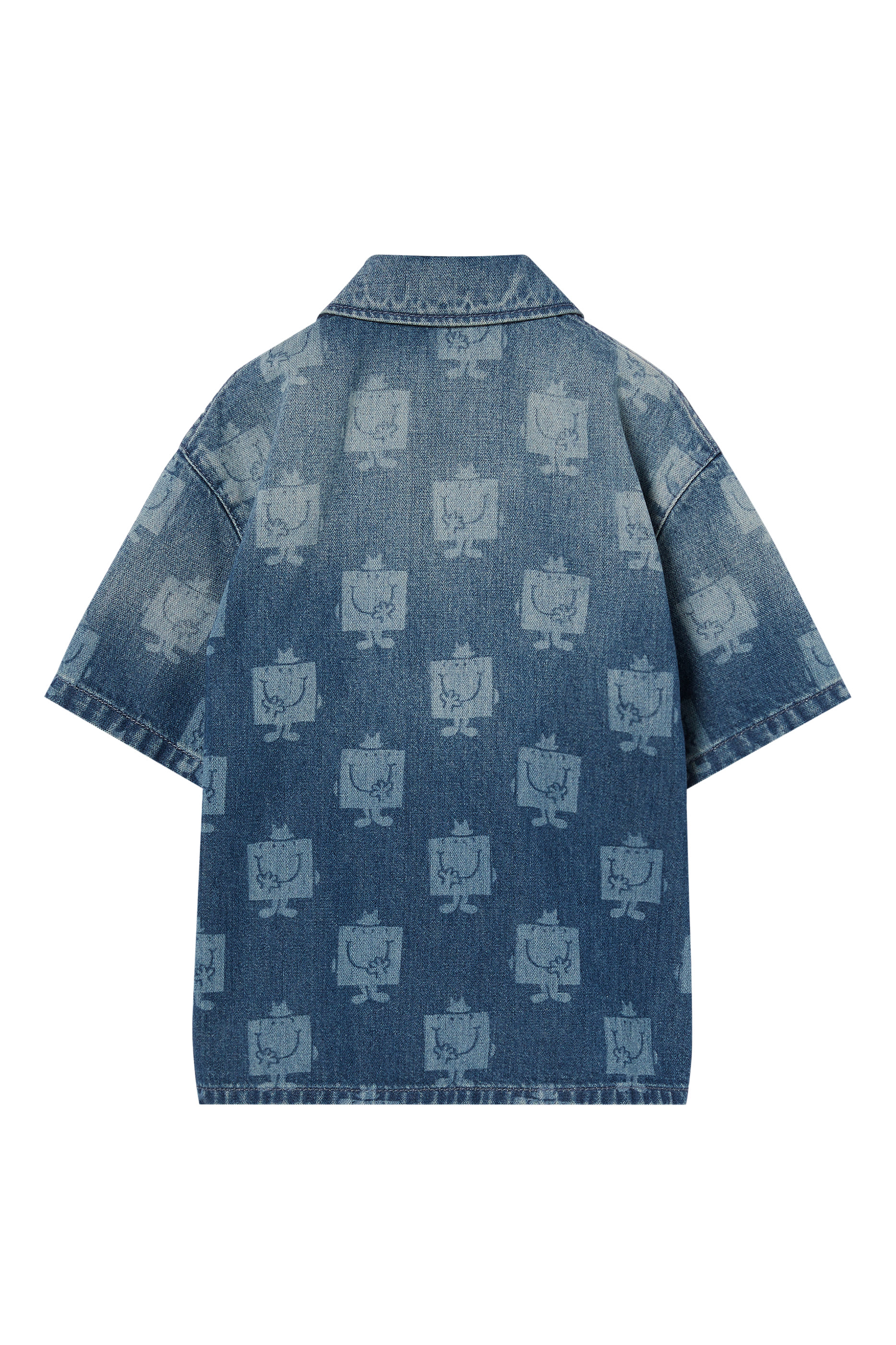 Kids Printed Denim Shirt