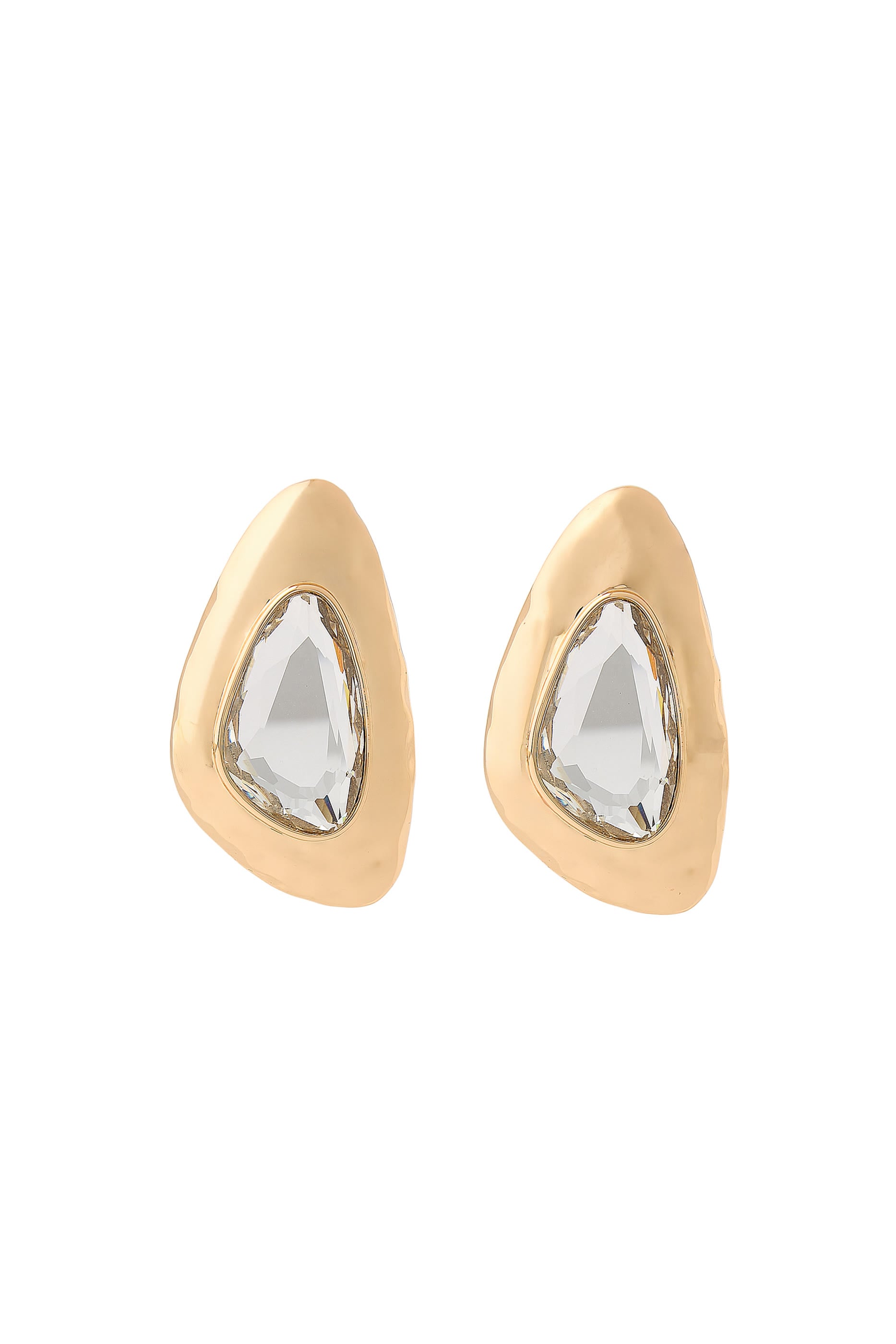 Hammered Crystal Earrings