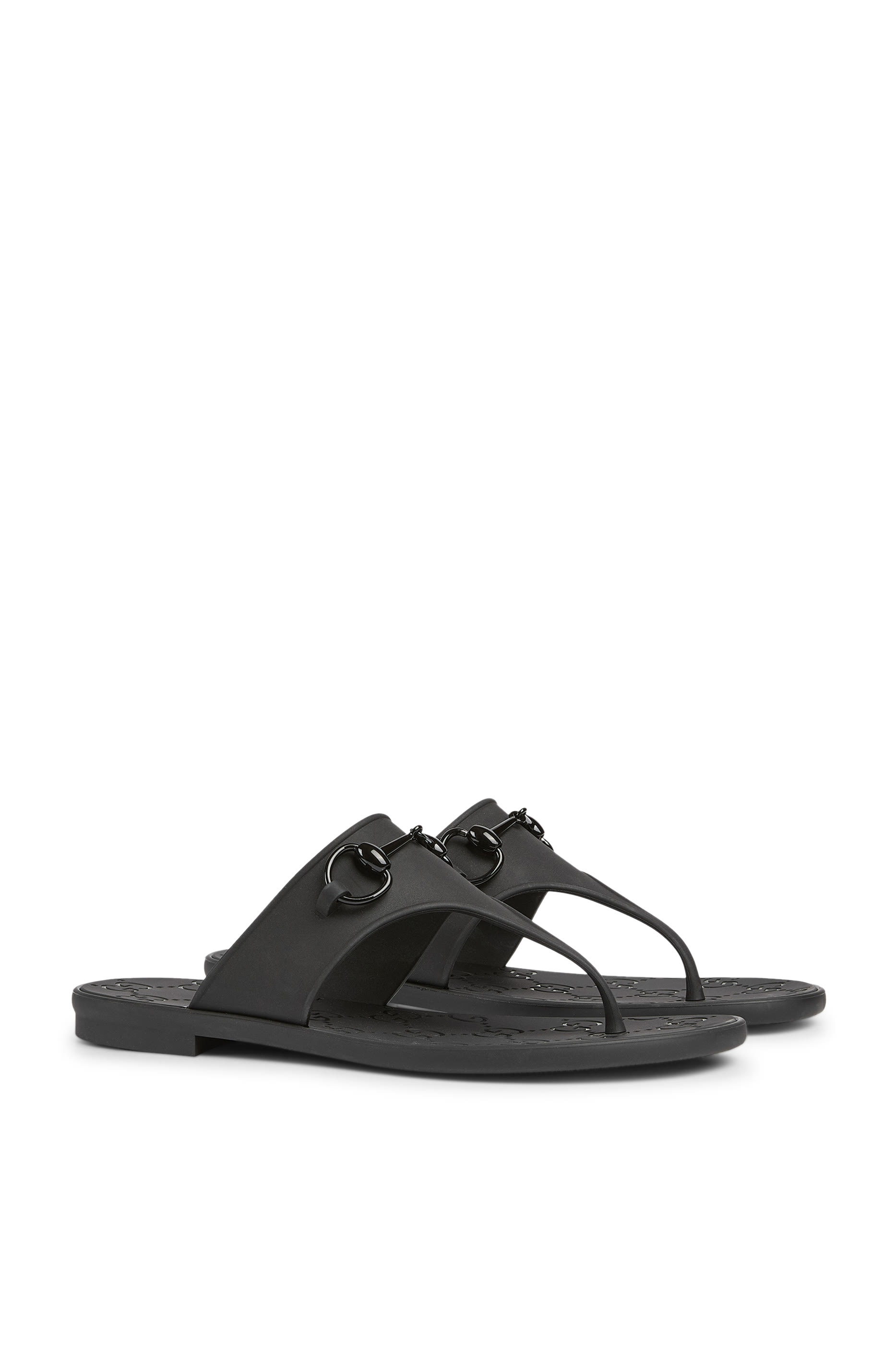 Horsebit Thong Sandals
