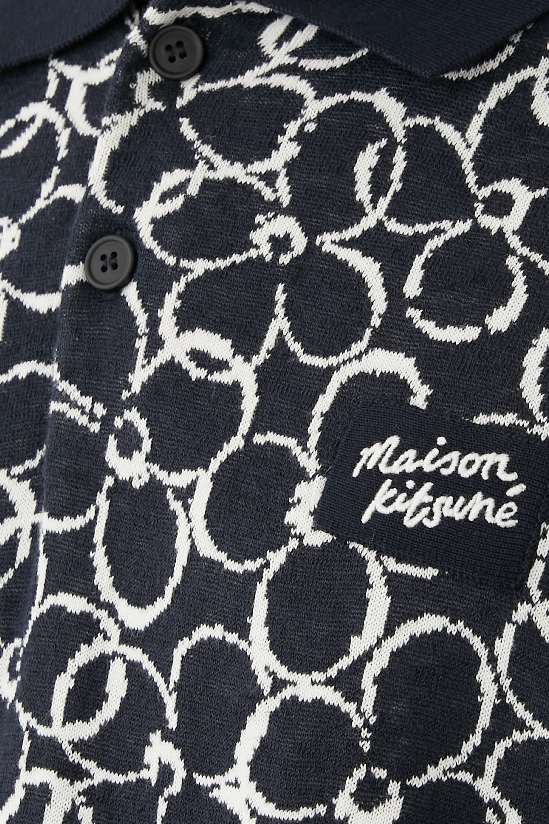 Abstract Daisy Jacquard Polo