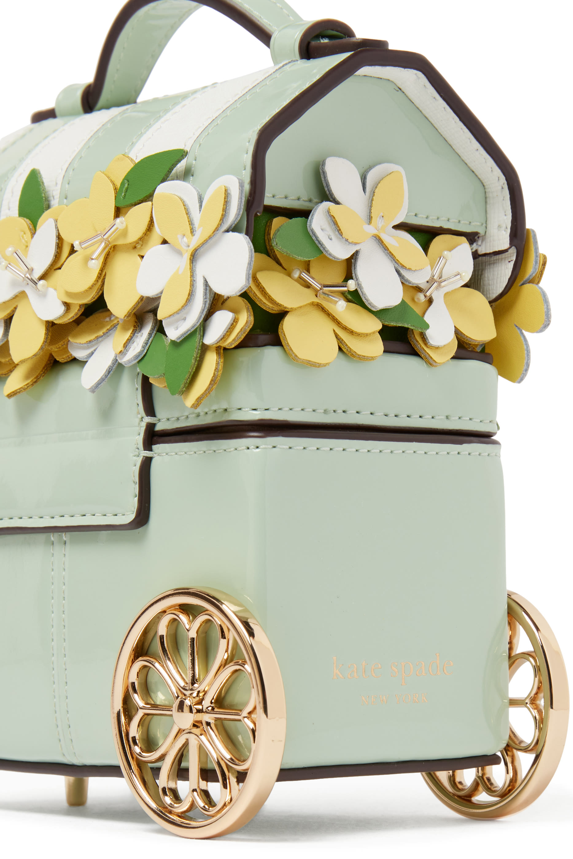 Floral Leather Travel Vanity Case