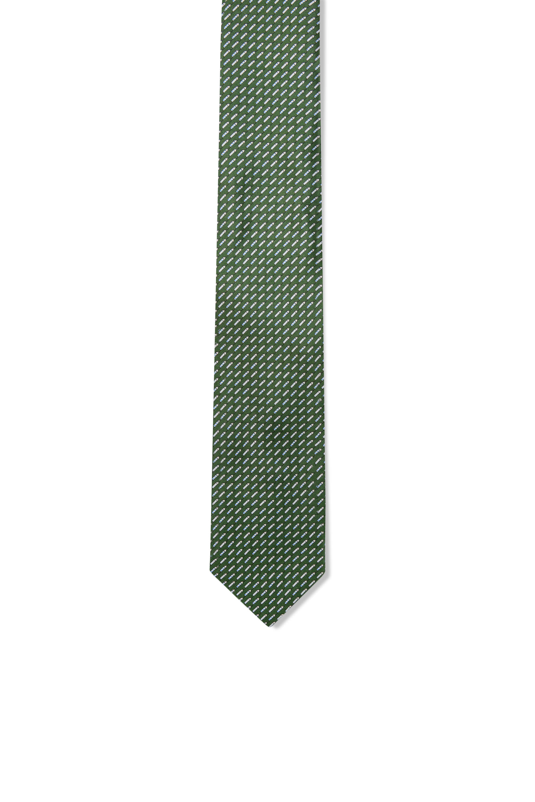 Geometric Woven Silk Tie