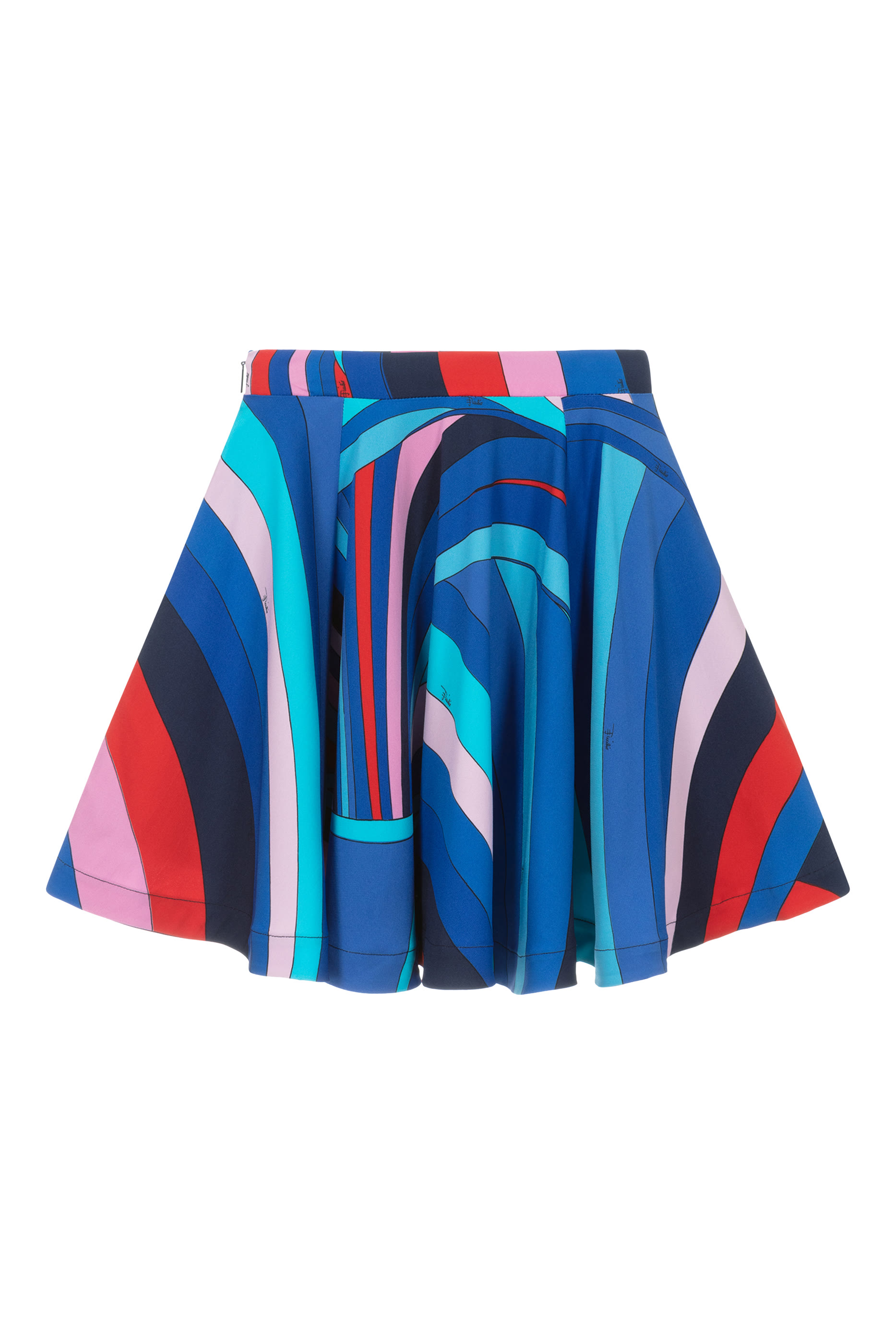 Kids Viscose Iride Print Skirt