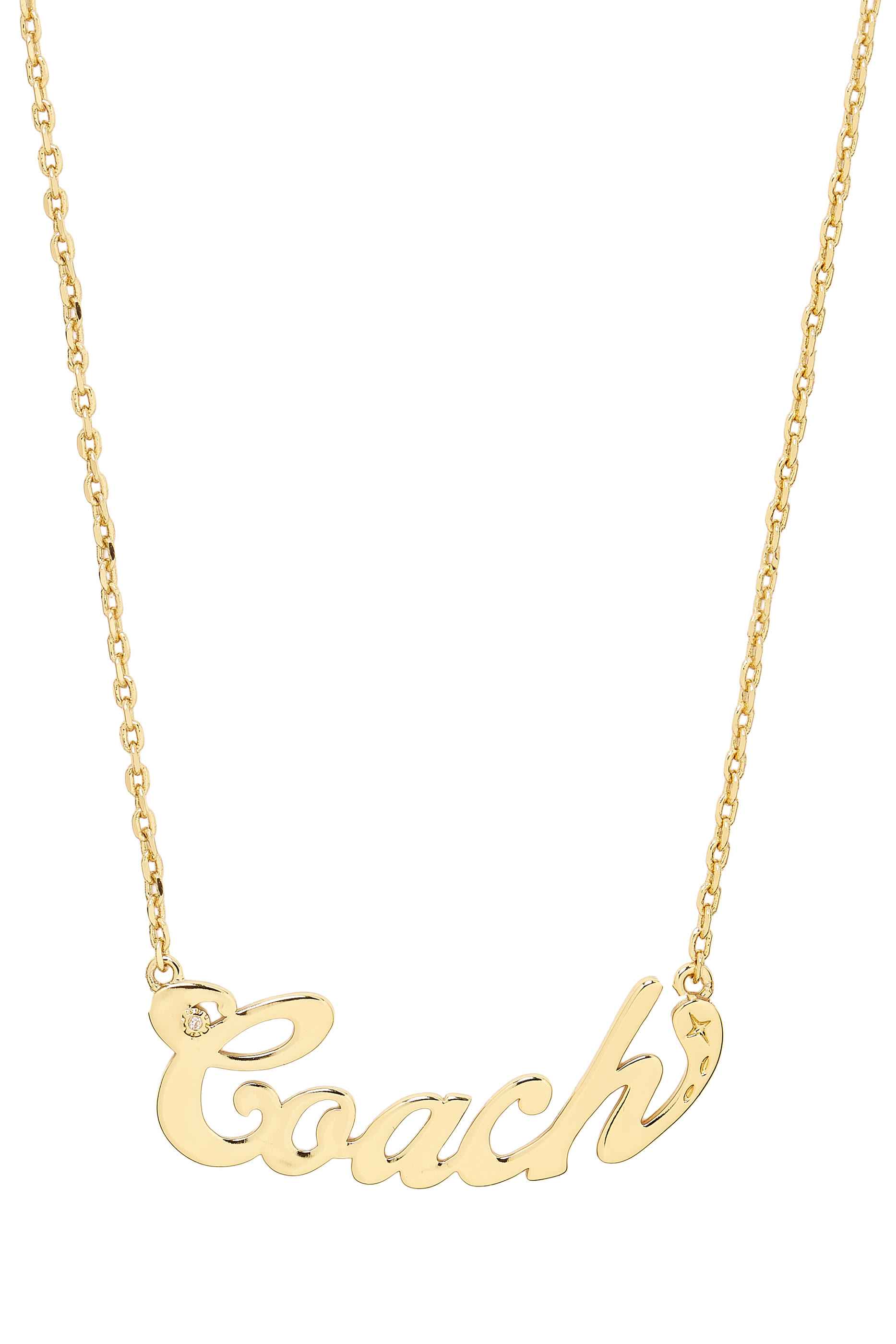 Nameplate Short Pendant Necklace