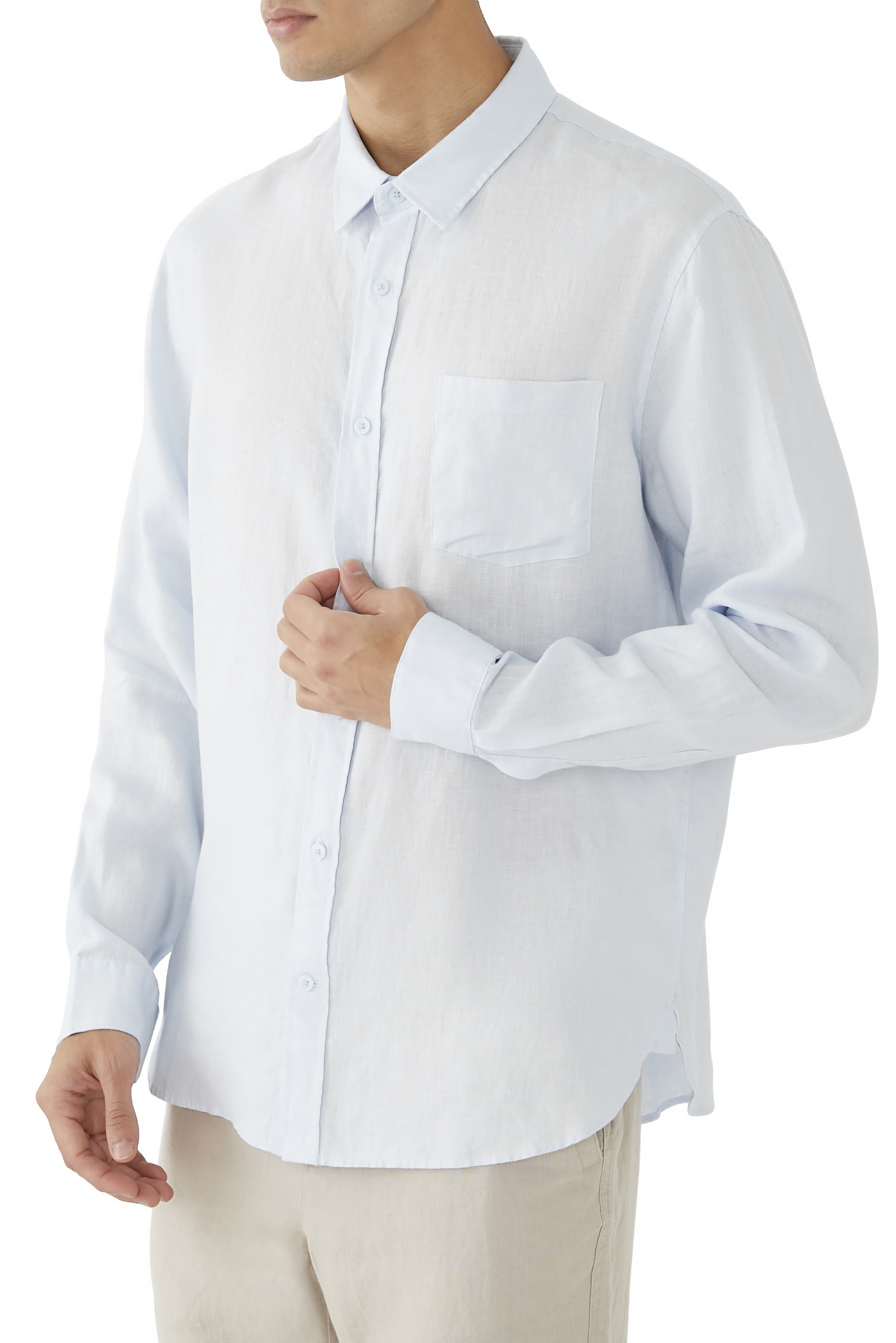 Linen Long-Sleeve Shirt