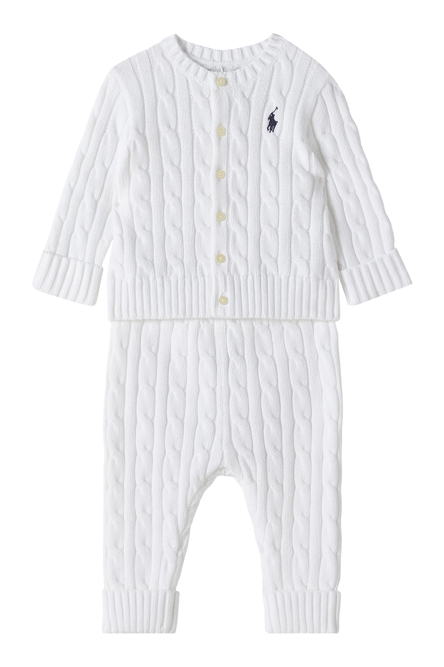 Kids Cotton Cardigan and Pants Set