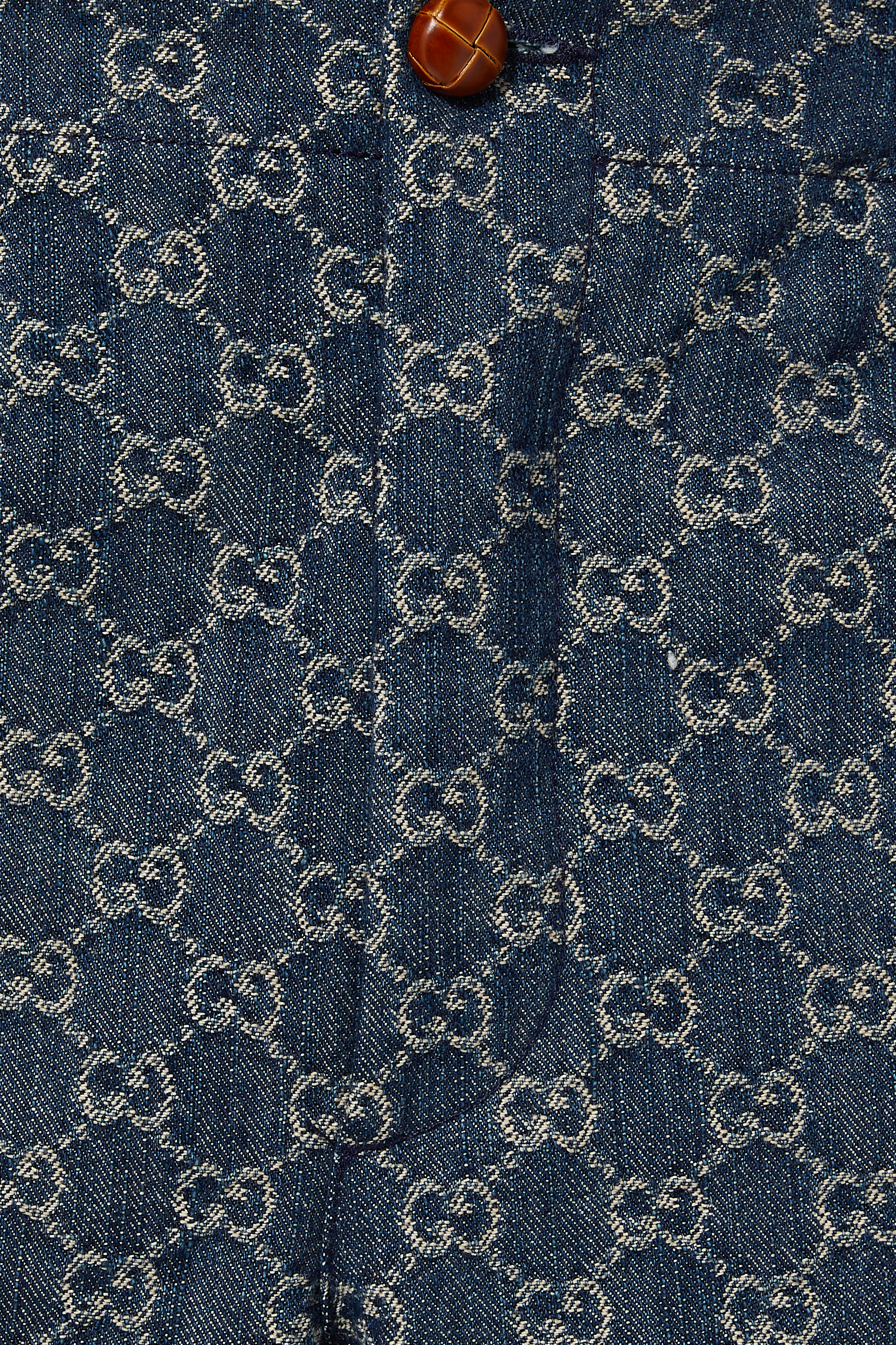 Eco washed GG denim shorts