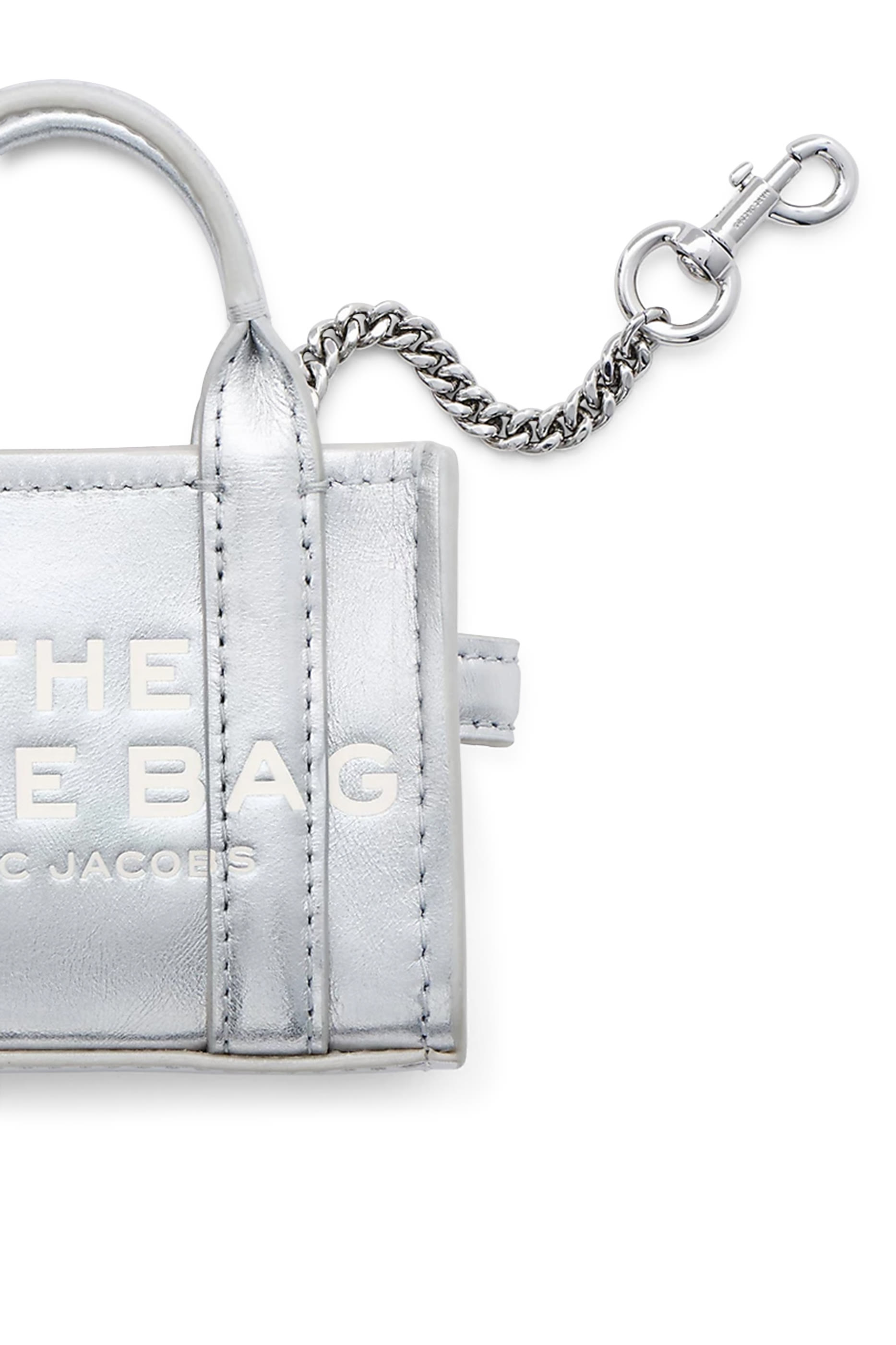 The Metallic Leather Nano Tote Bag Charm