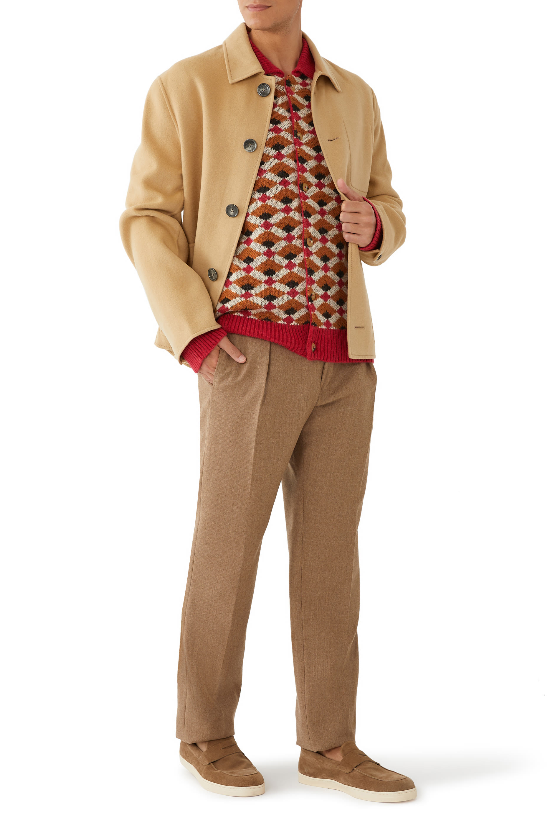 Boxy Buttoned Jacket