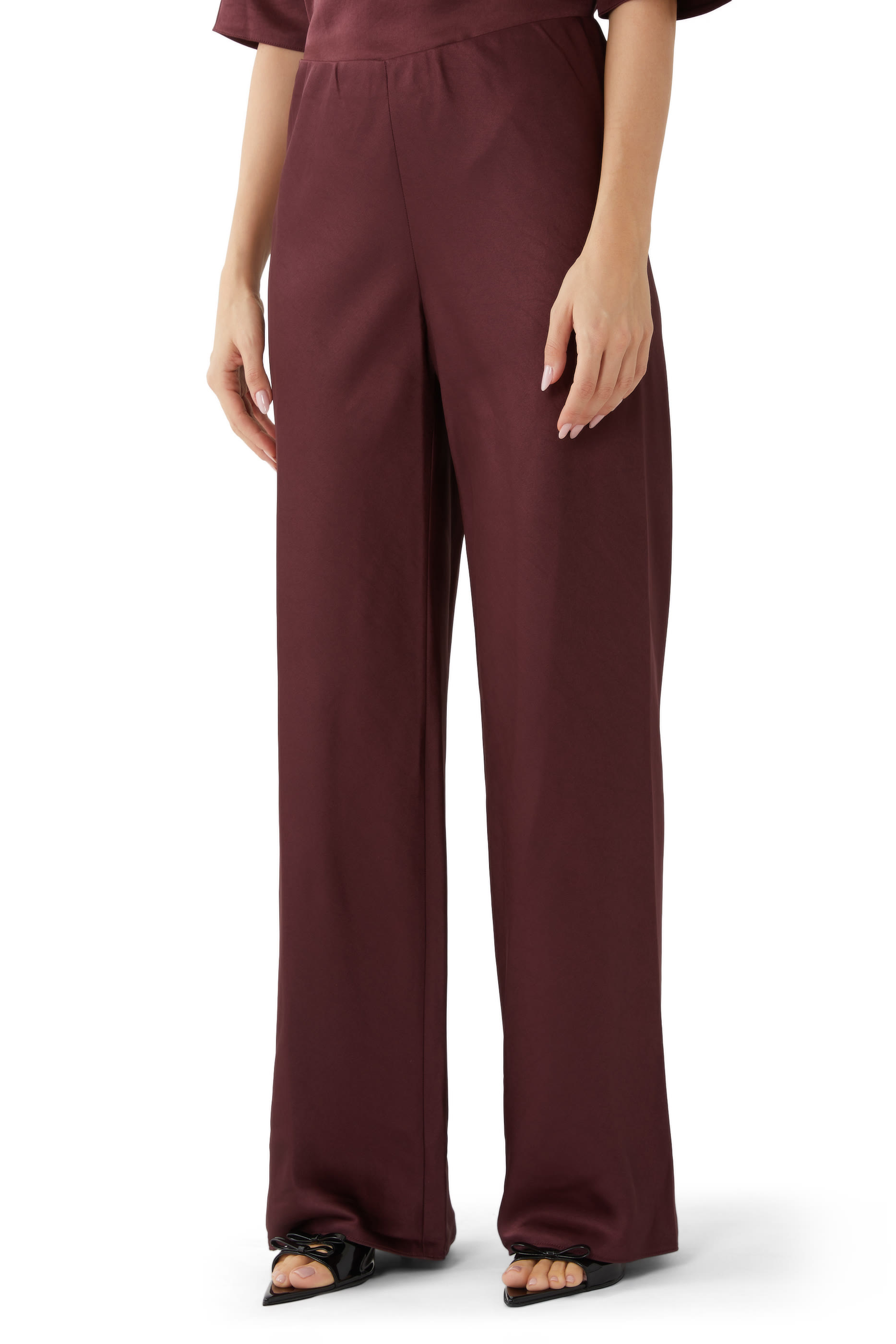 Fluid Satin Bias Pants