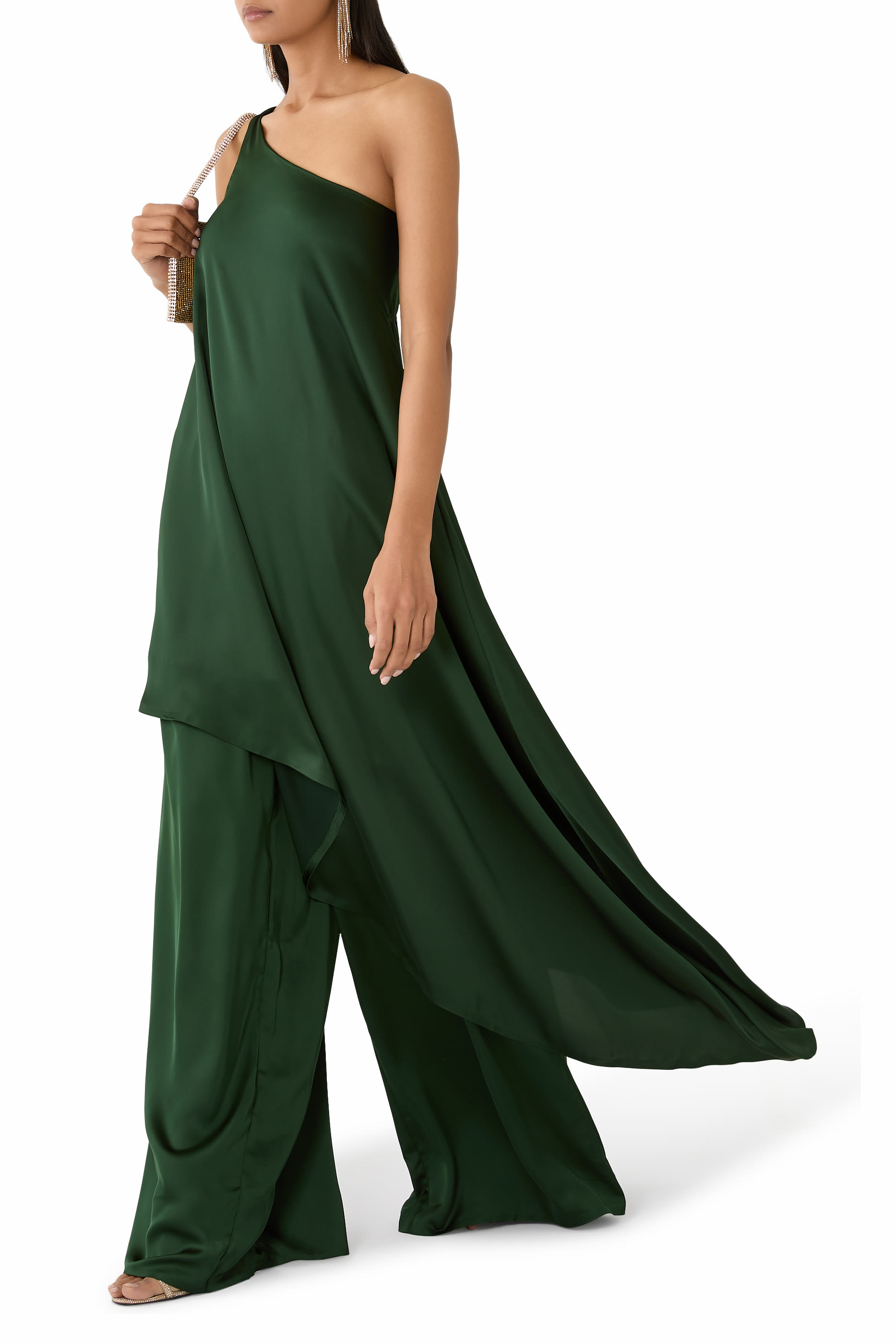 One-Shoulder Diagonal Dress