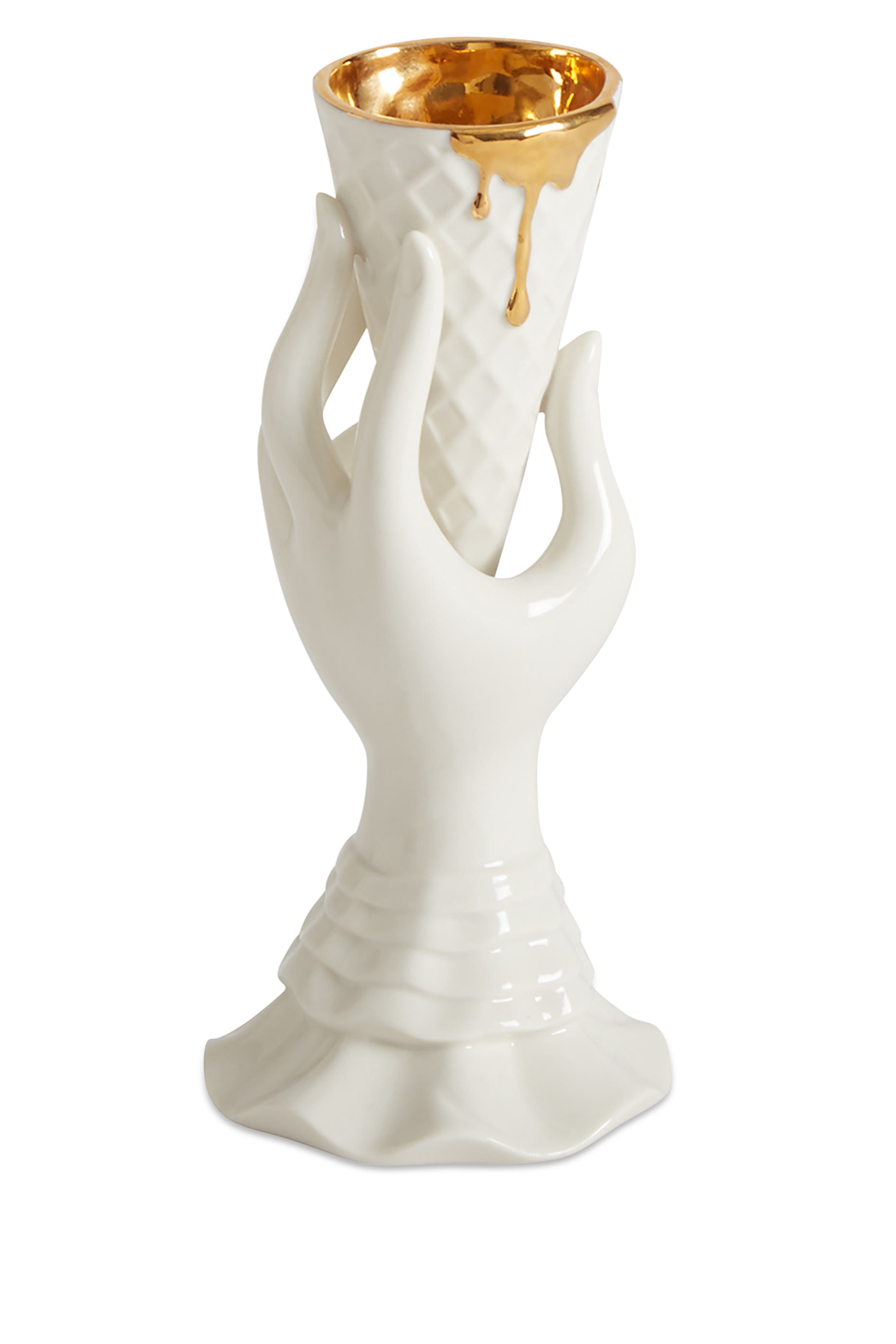 Gilded I-Scream Vase