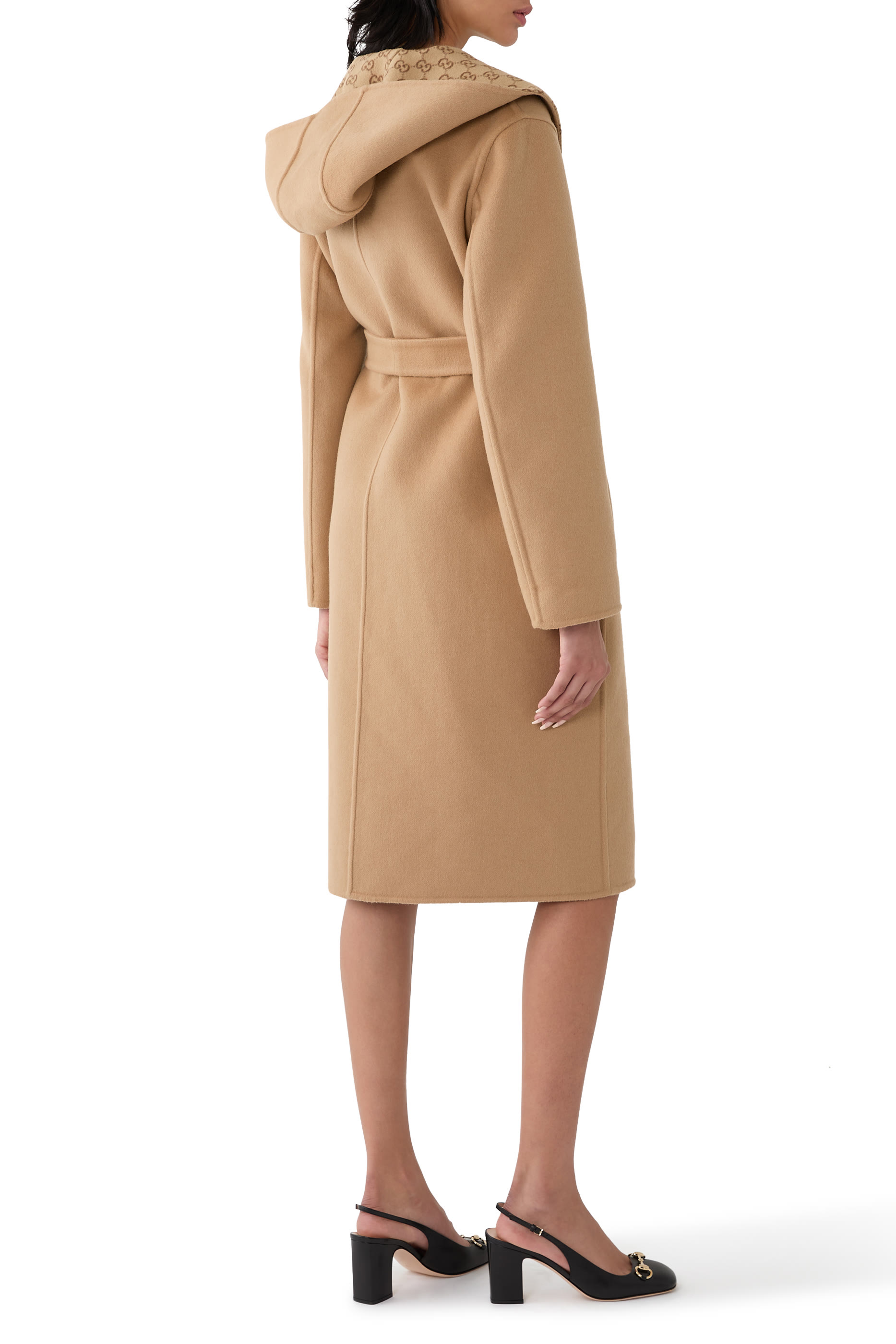 Reversible GG Silk Wool Blend Coat