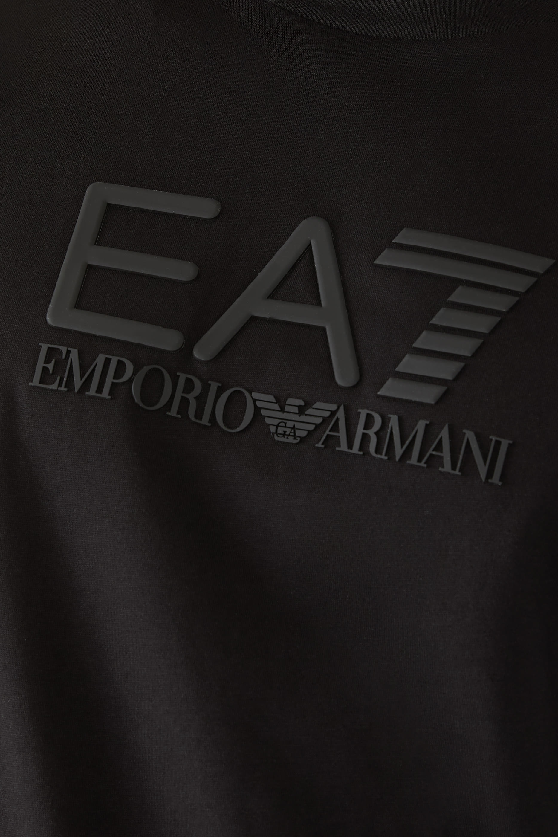 EA7 Logo Cotton T-Shirt