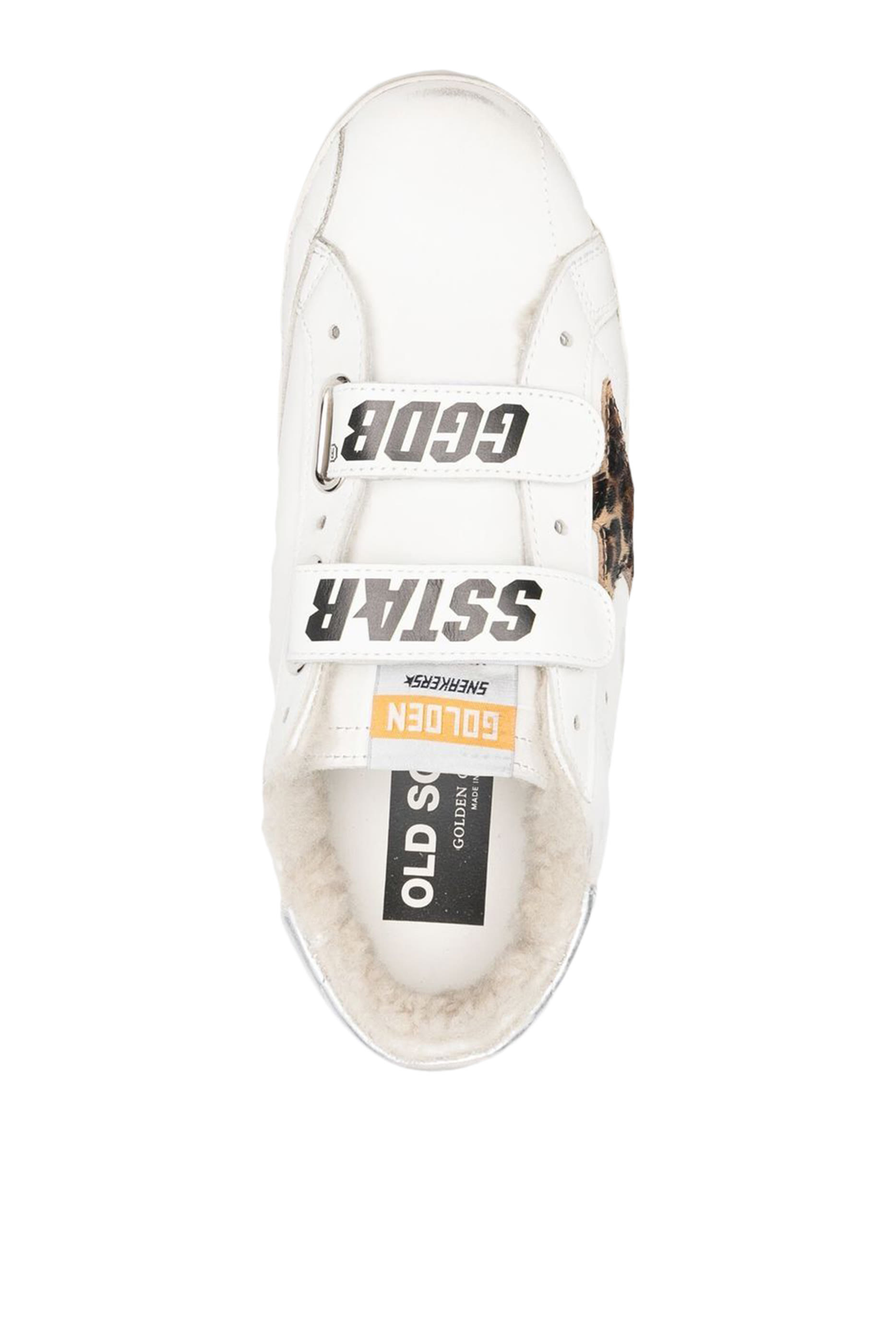 Old School Velcro Sneakers with Leopard-Print Star