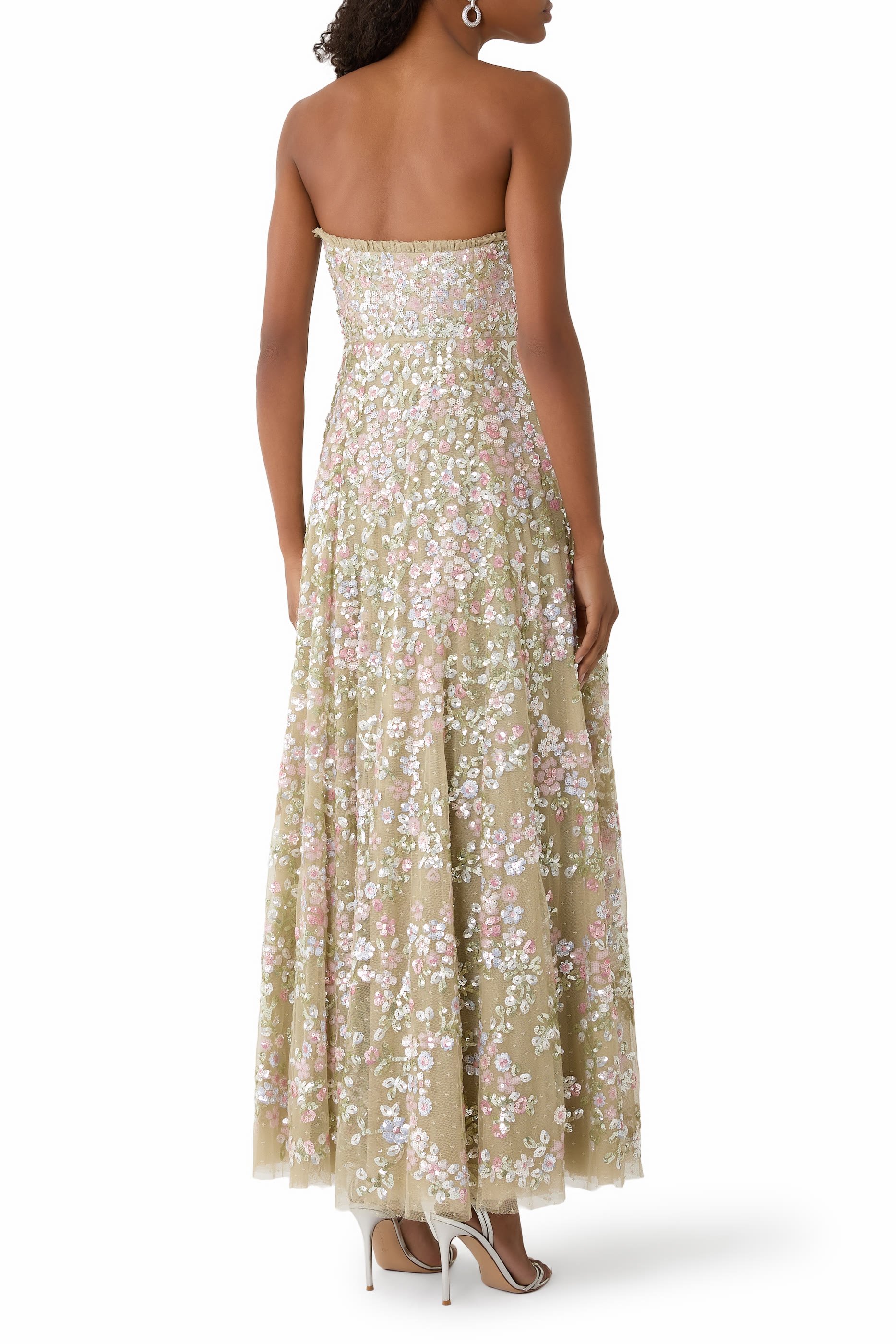 Dream Garland Strapless Gown