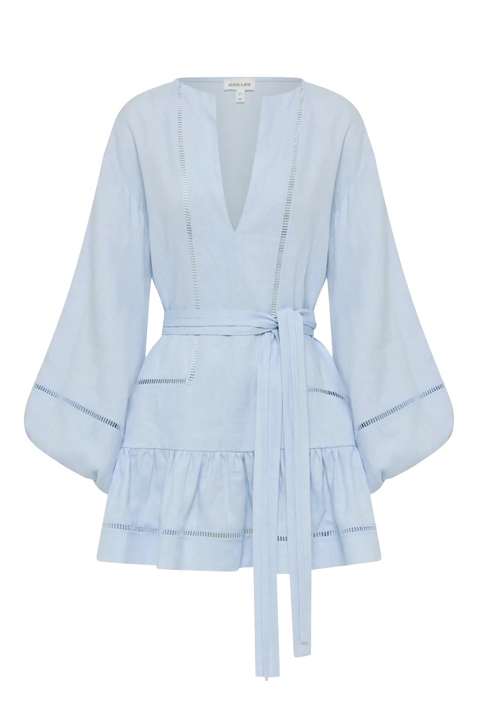 Tommy Balloon Sleeves Mini Dress