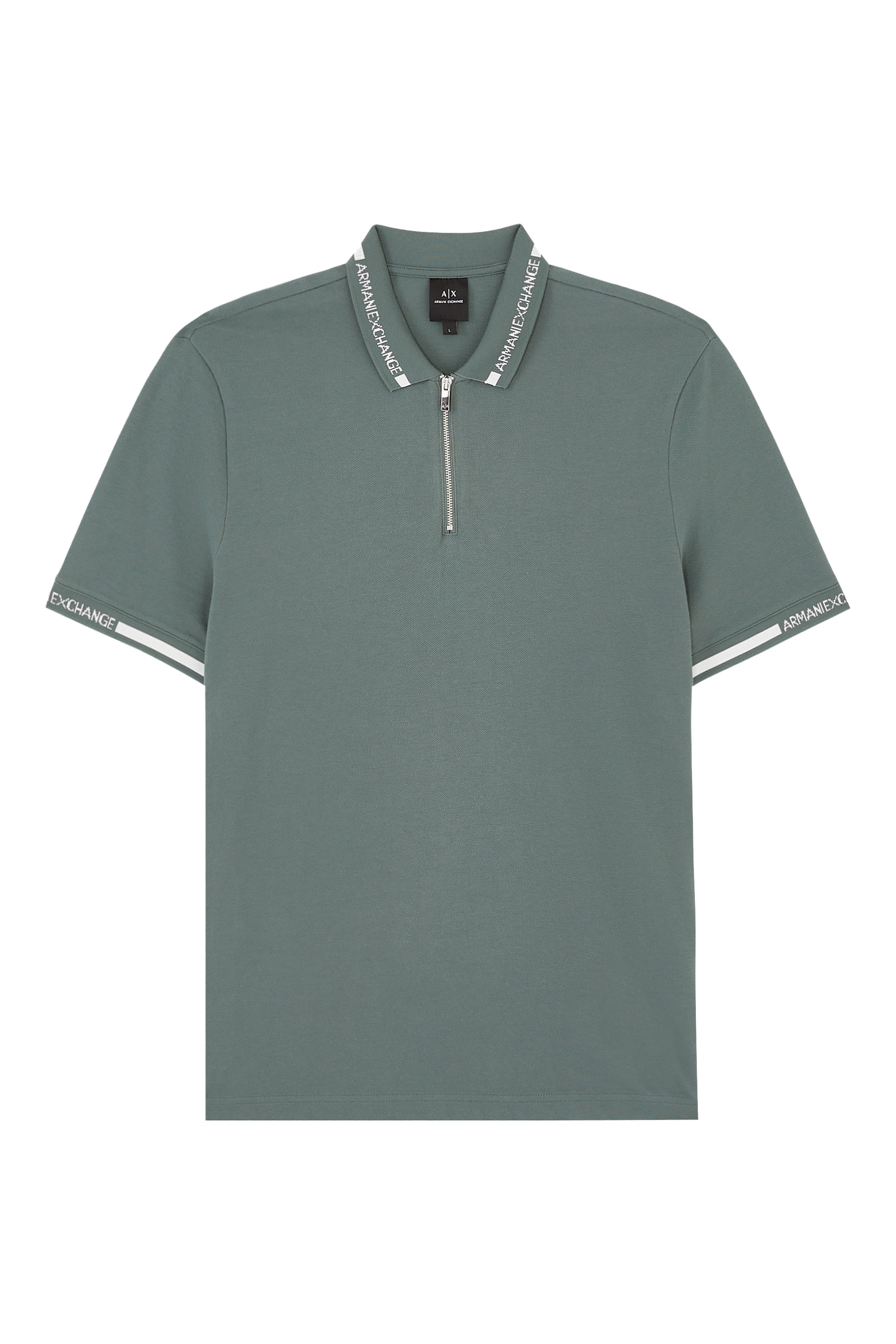 Half-Zip Cotton Piqu&eacute; Polo Shirt