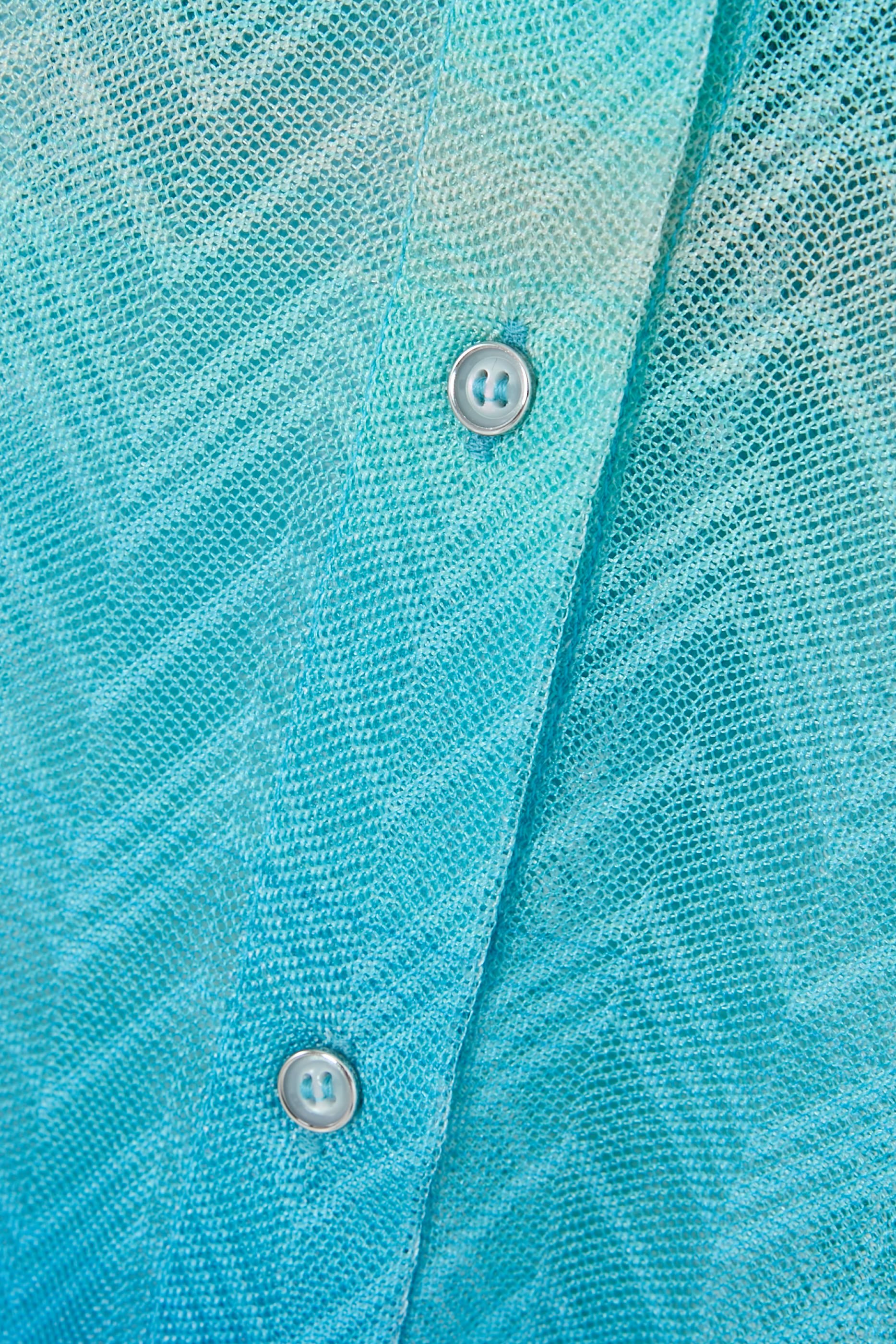 Zigzag Oversized Semi-Sheer Shirt