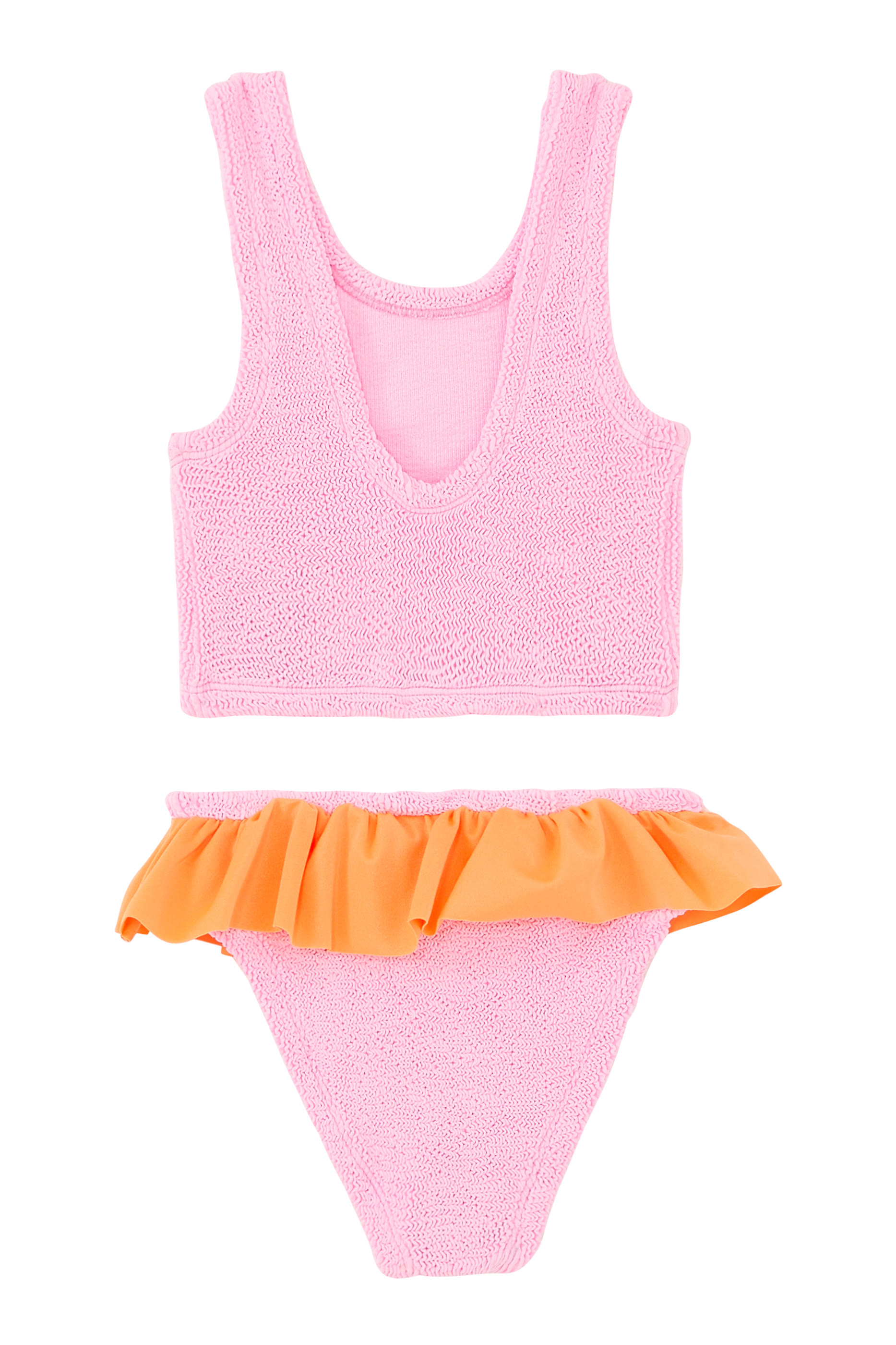 Kids Duo Olive Peplum Bikini Set