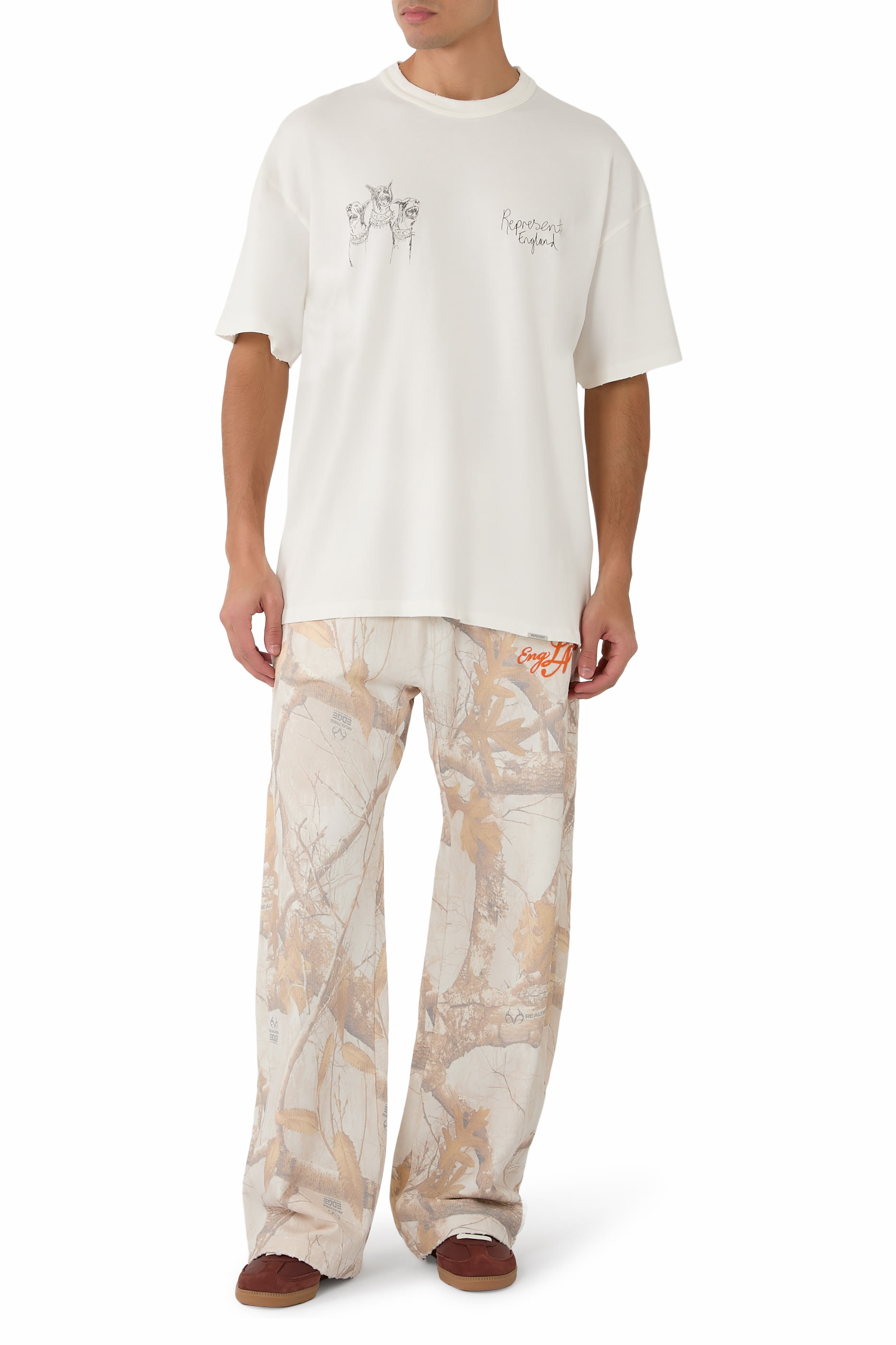 Hand-Drawn Thoroughbred Graphic-Print T-Shirt