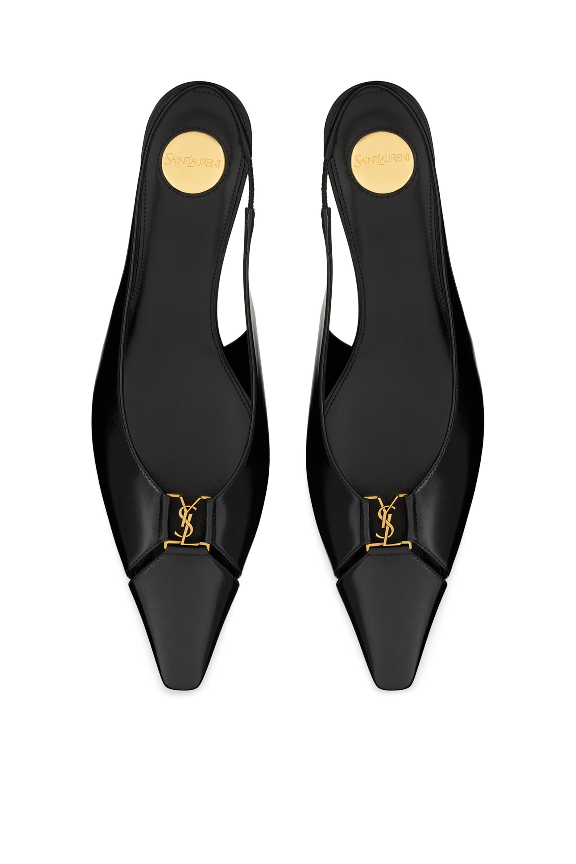 Babylone Slingback Flats in Smooth Leather 