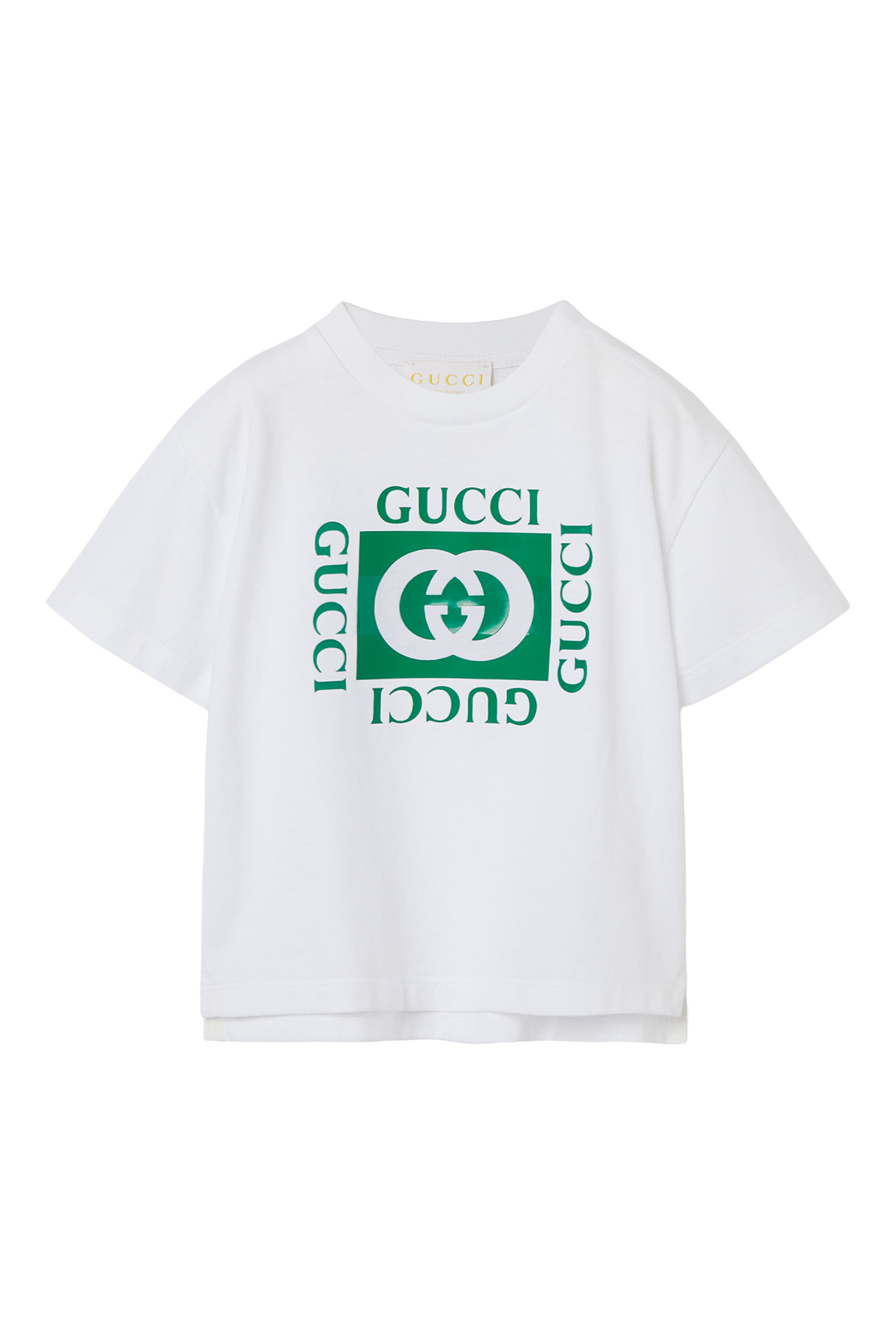 Kids Interlocking G Striped Print T-Shirt