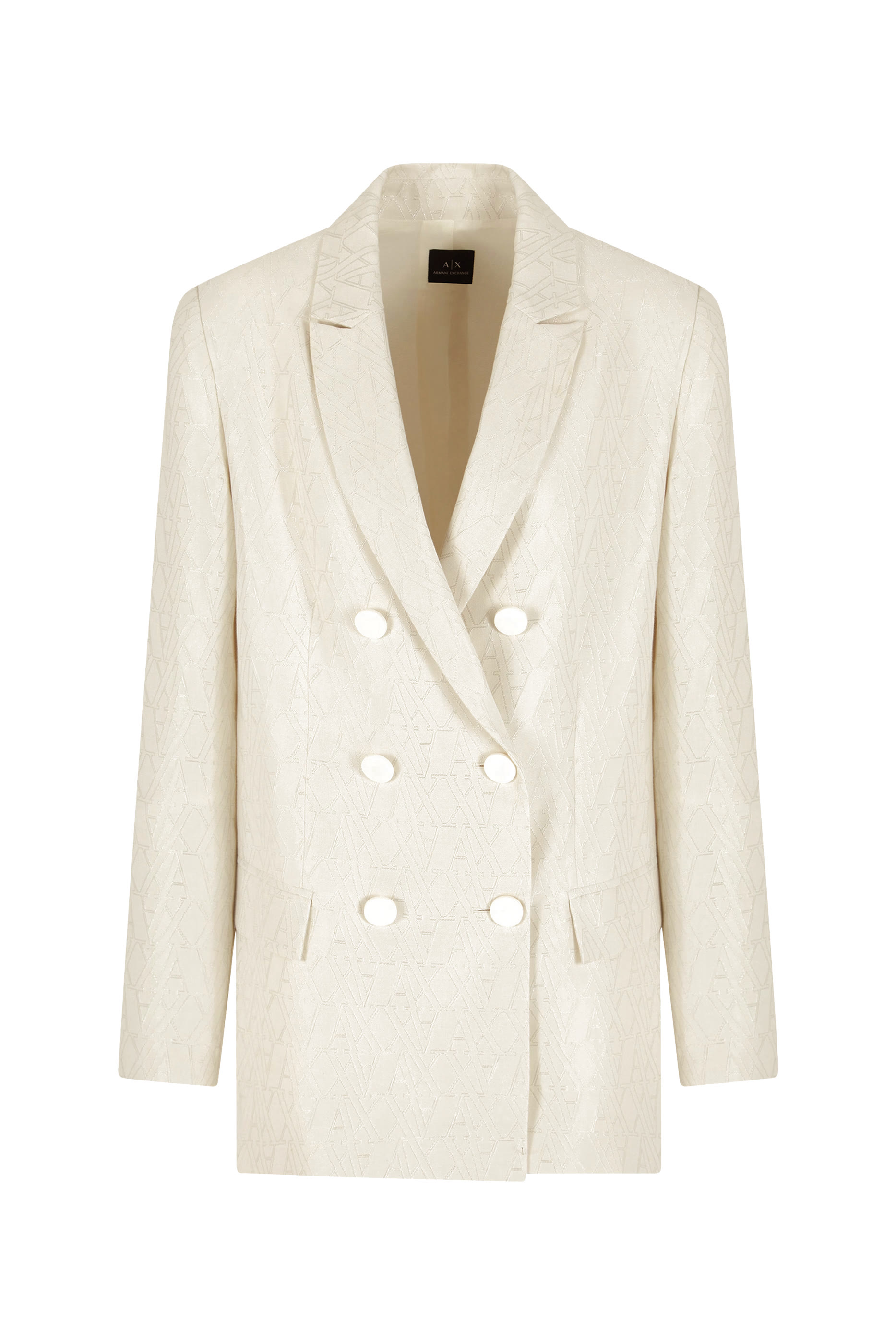  Allover Logo Double-Breasted Jacket