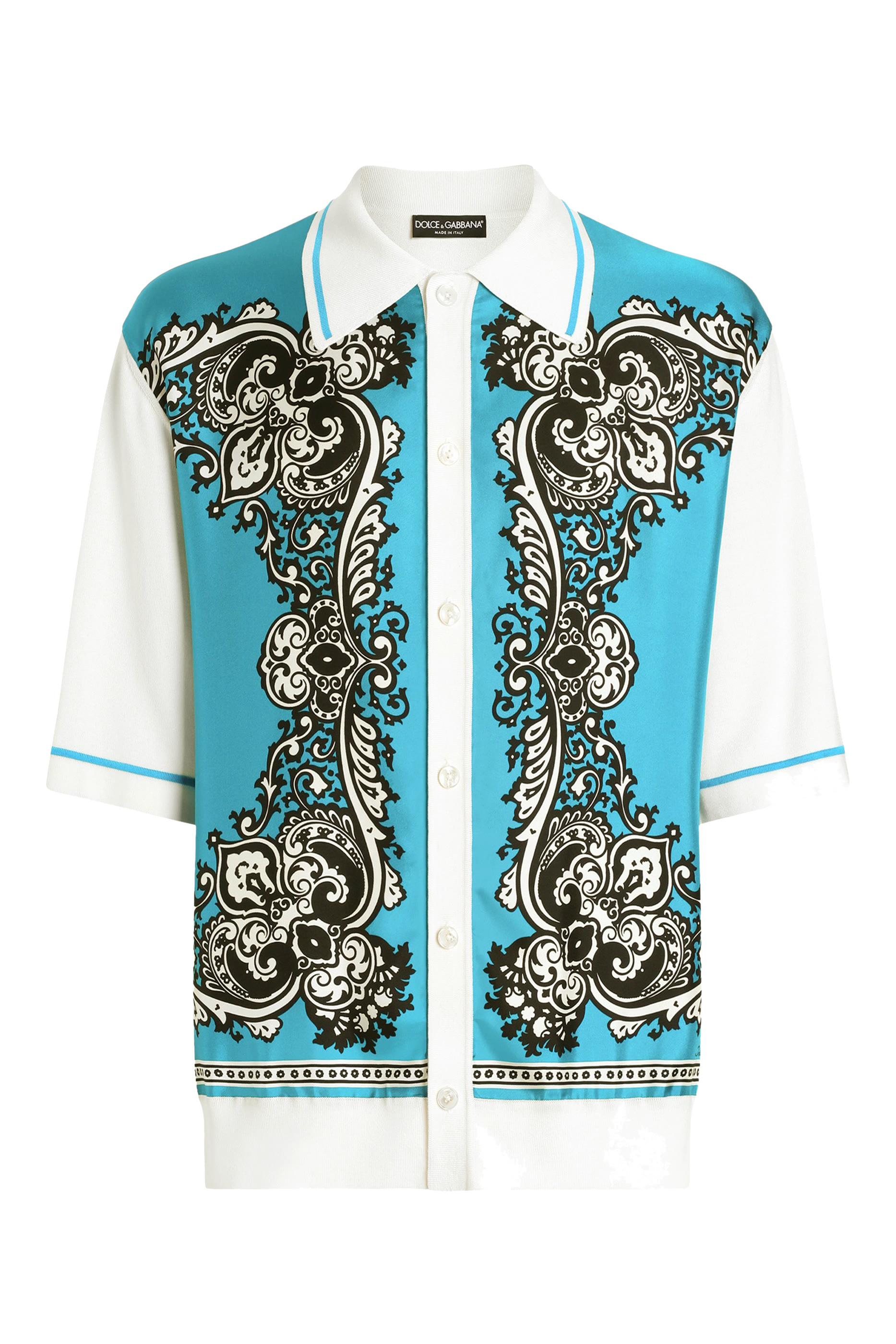 Bandanna Print Silk & Cotton Shirt
