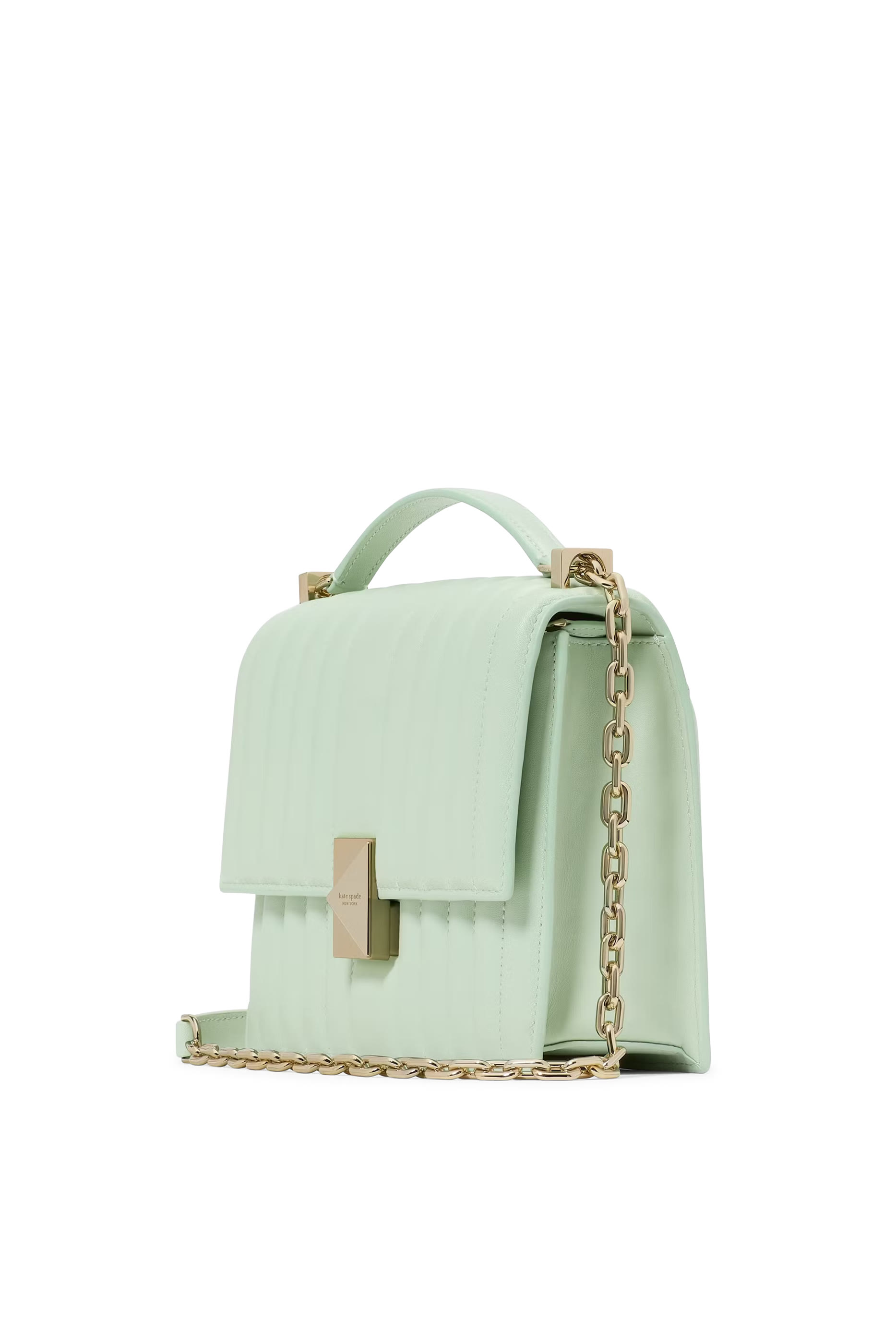 Deco Quilted Chain Shoulder Bag