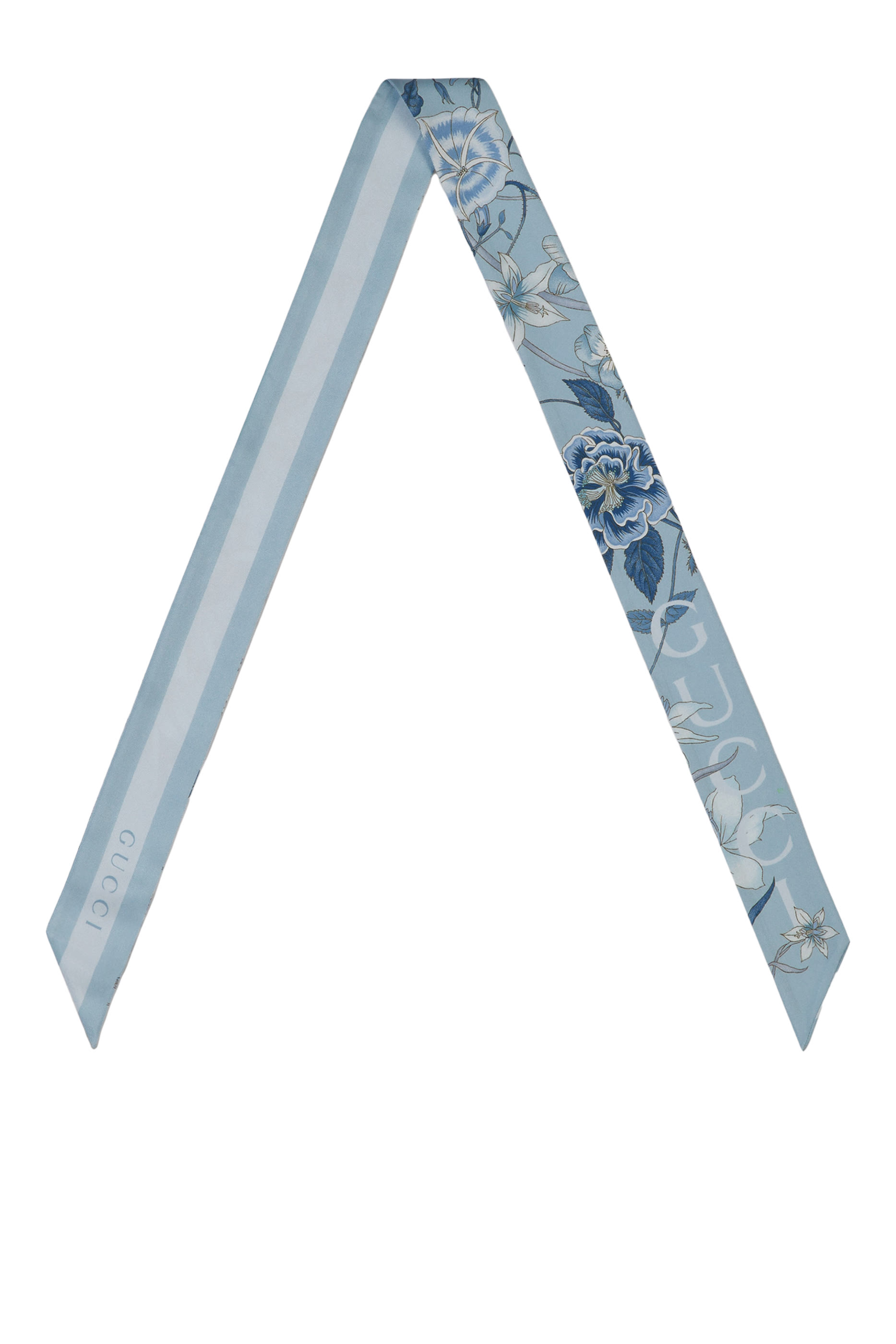 Printed Silk Neck Bow